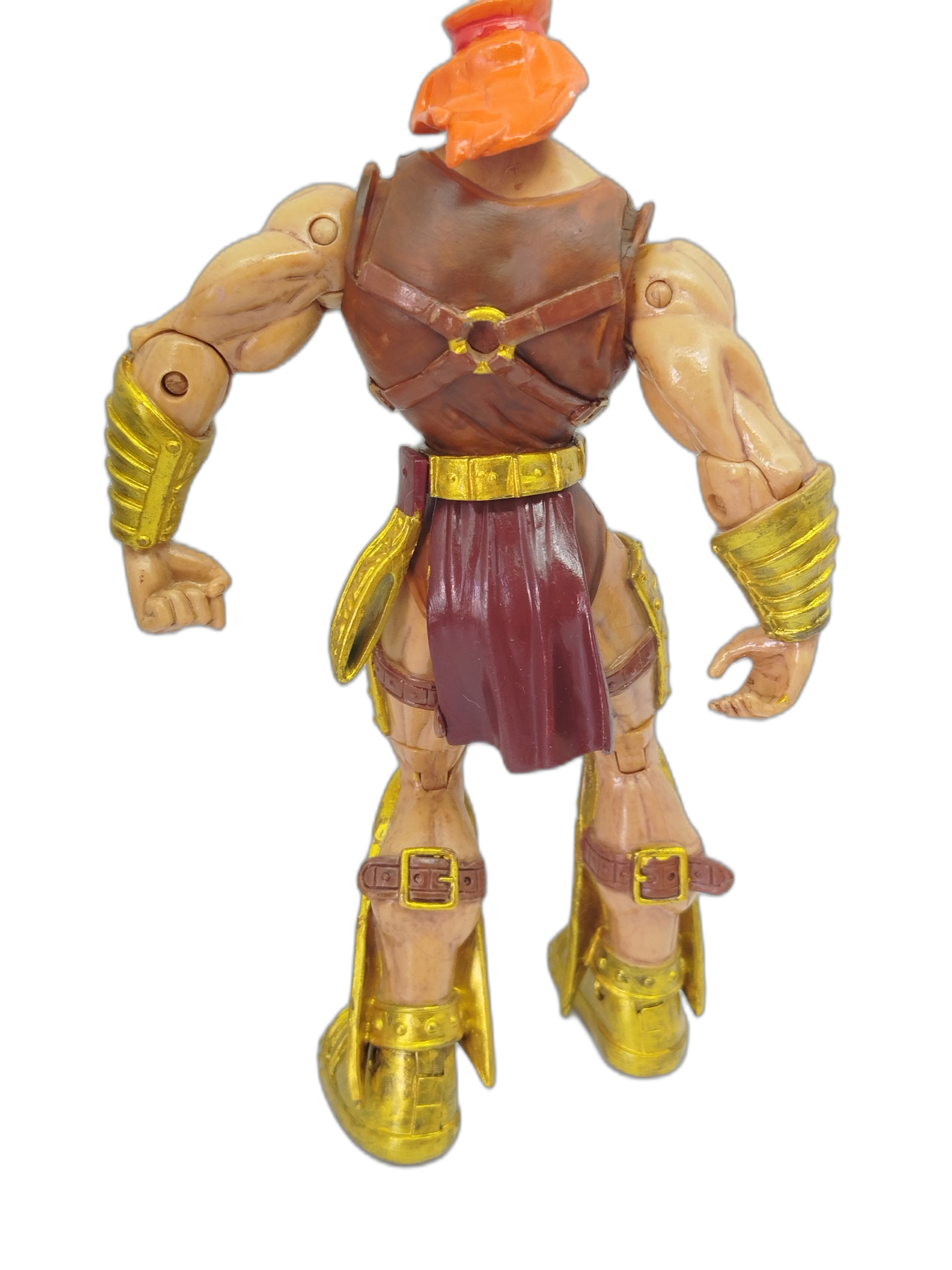 Hércules con armadura dorada gladiador