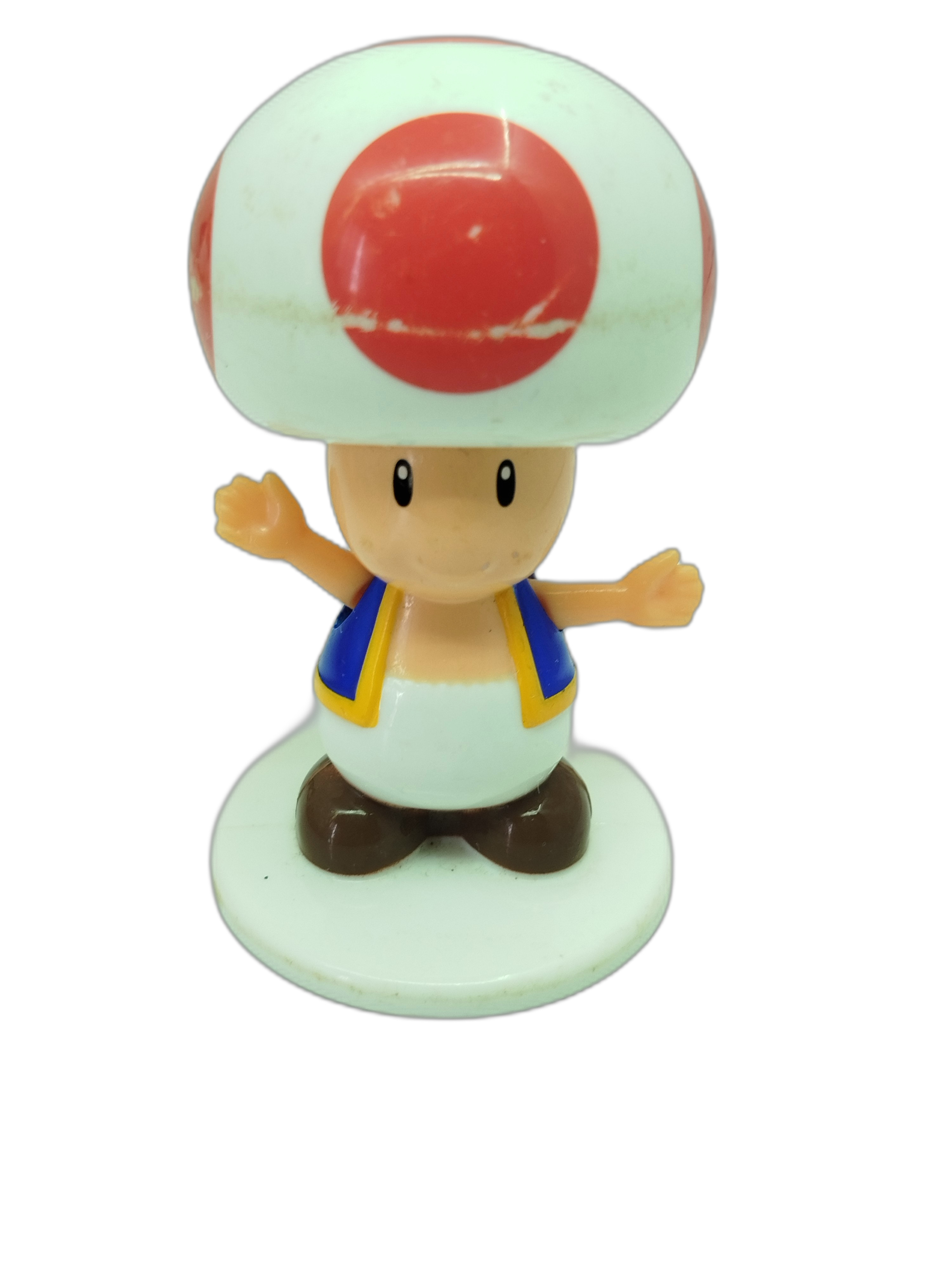  figura coleccionable de plástico de Toad de la saga Super Mario Bros. de Nintendo