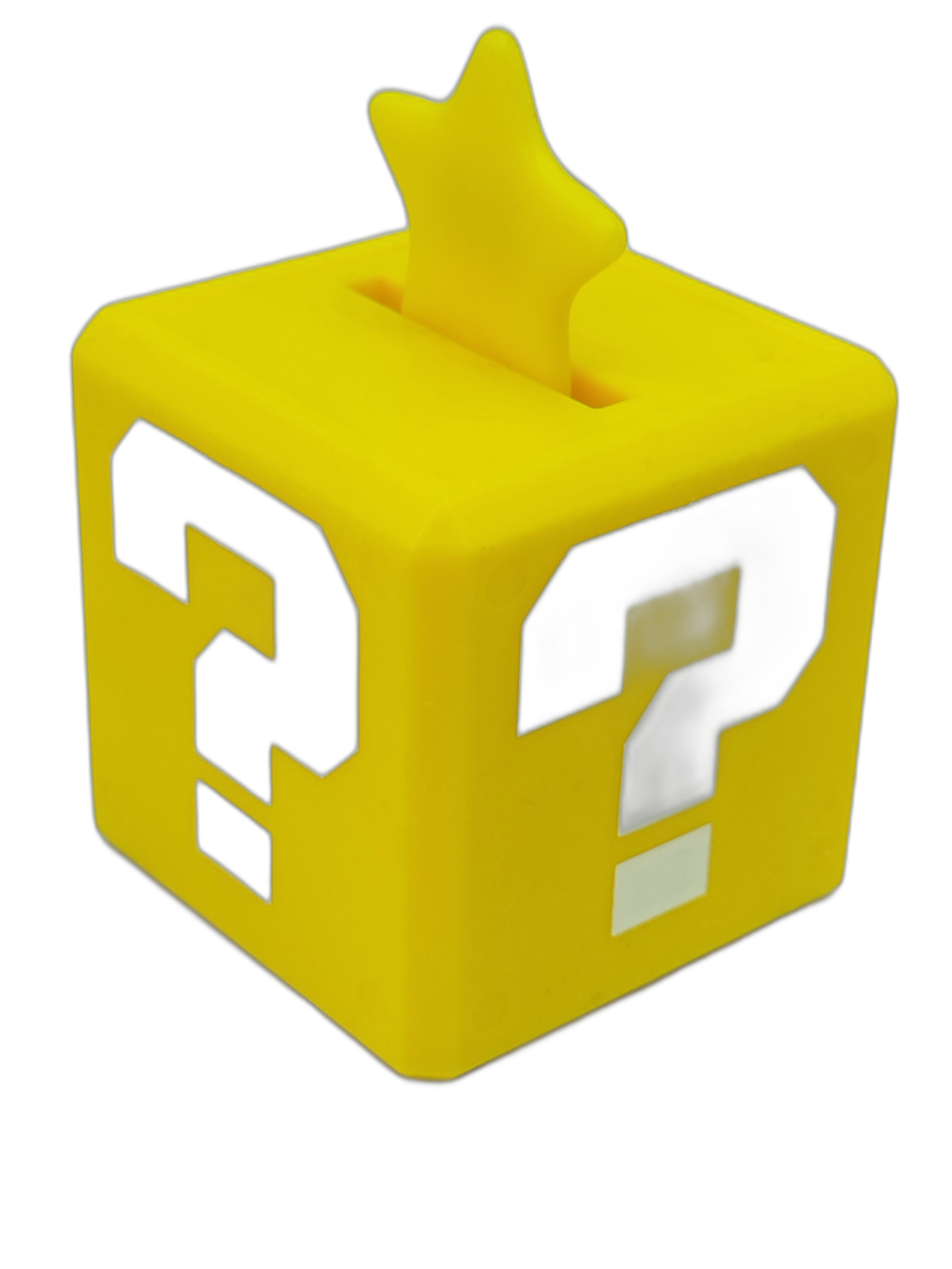 Bloque de Interrogación con Estrella de la colección oficial de Super Mario Galaxy
