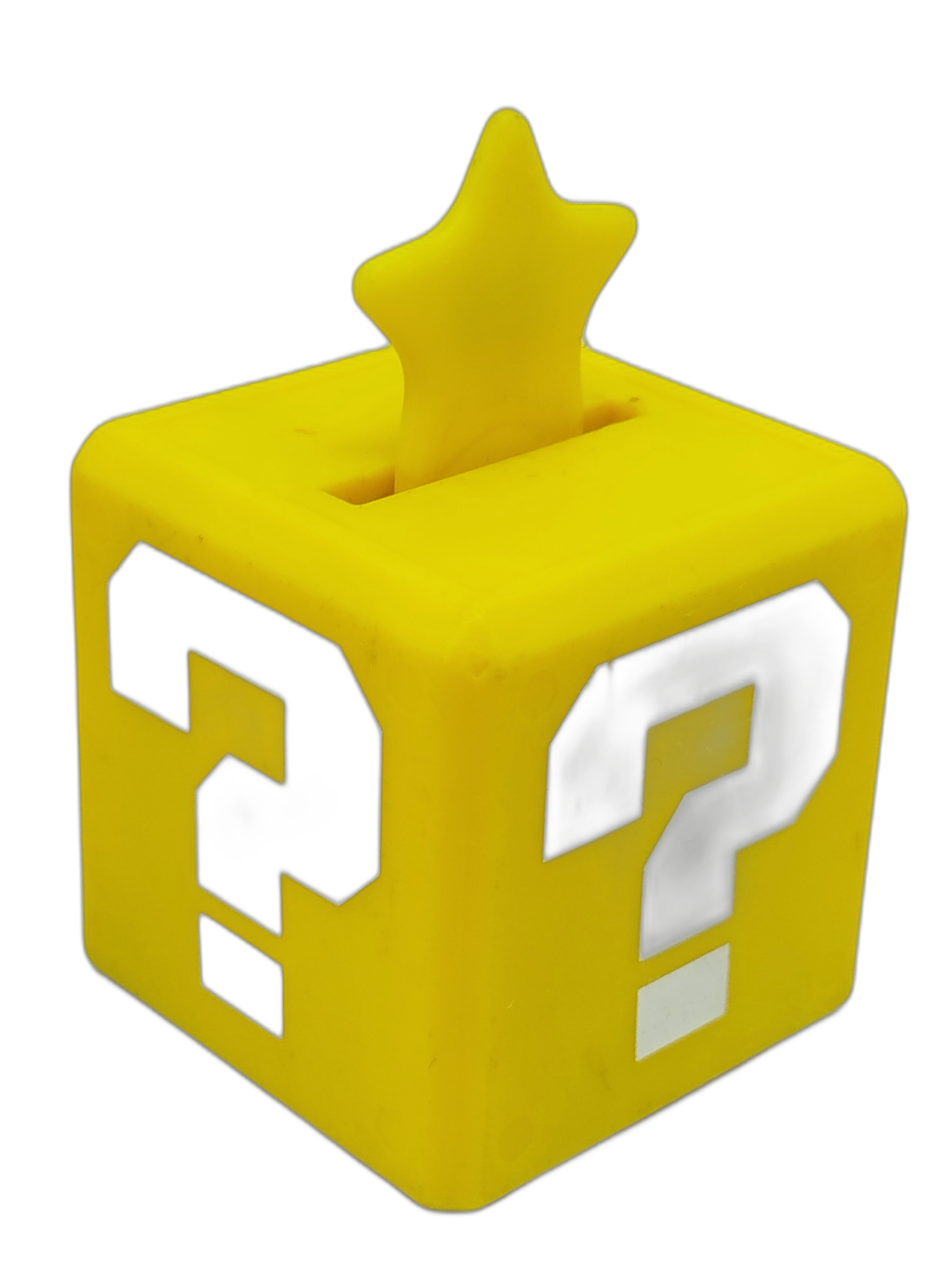 Bloque de Interrogación con Estrella de la colección oficial de Super Mario Galaxy