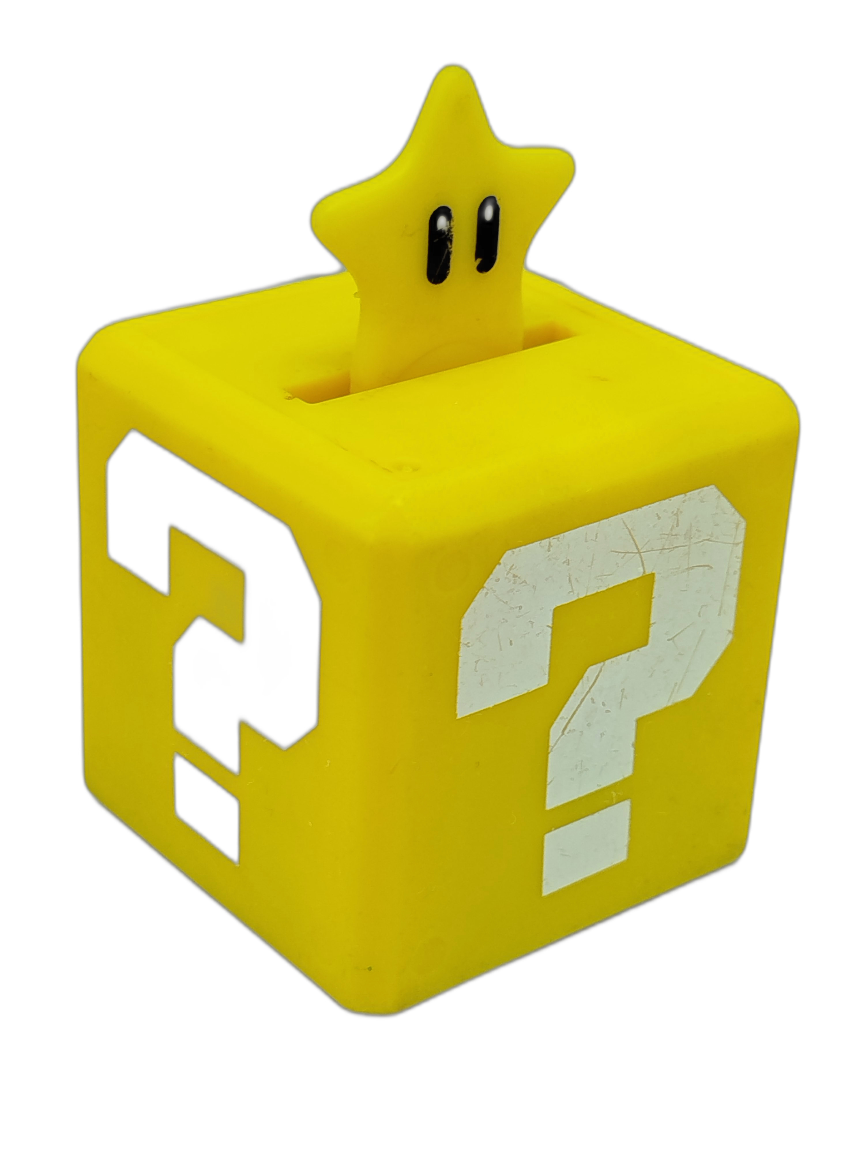 Bloque de Interrogación con Estrella de la colección oficial de Super Mario Galaxy