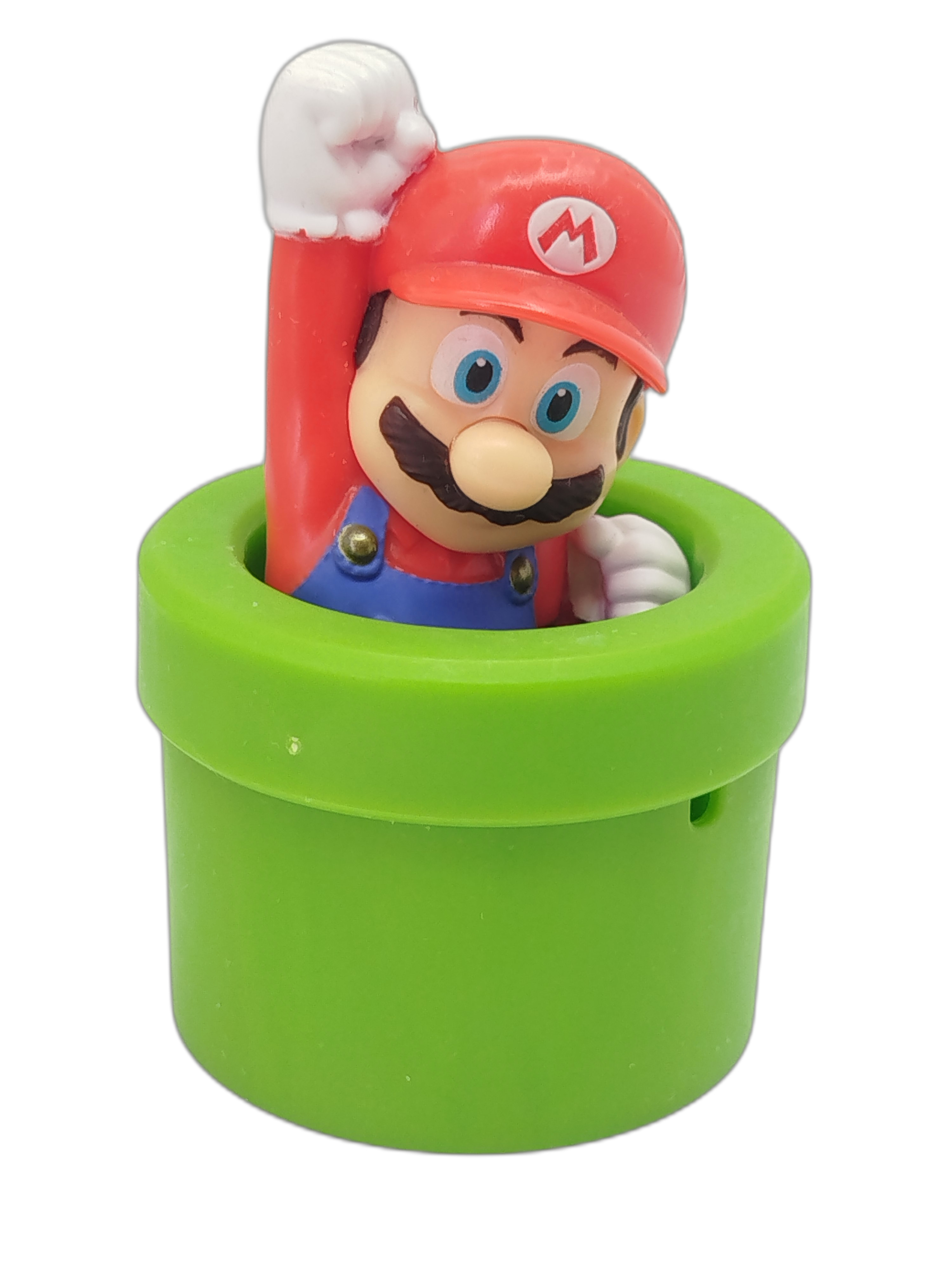Mario saliendo de la tubería verde