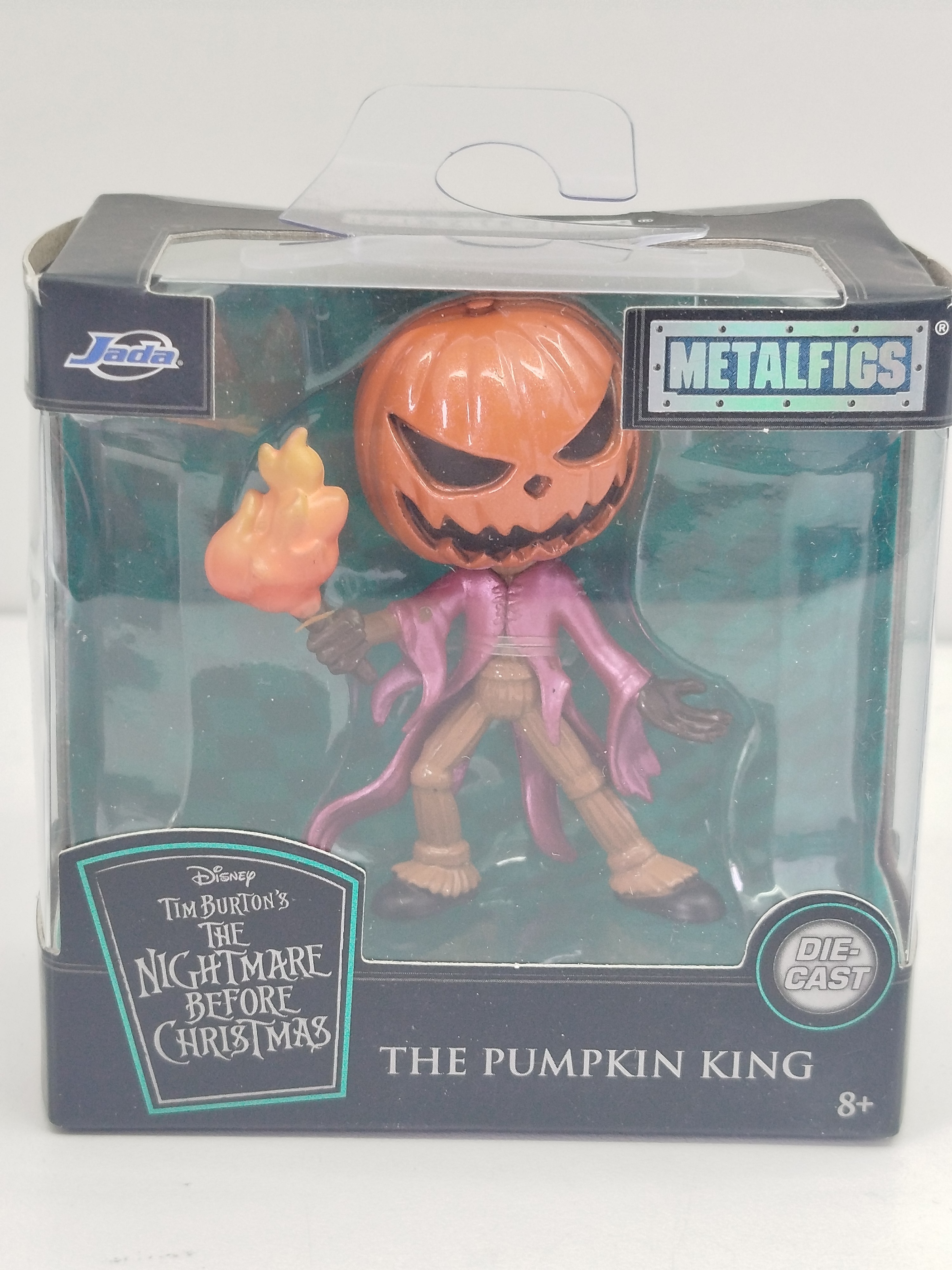 The Pumpkin King (El Rey de las Calabazas), de la película The Nightmare Before Christmas durante la celebración de Halloween en Ciudad de Halloween.