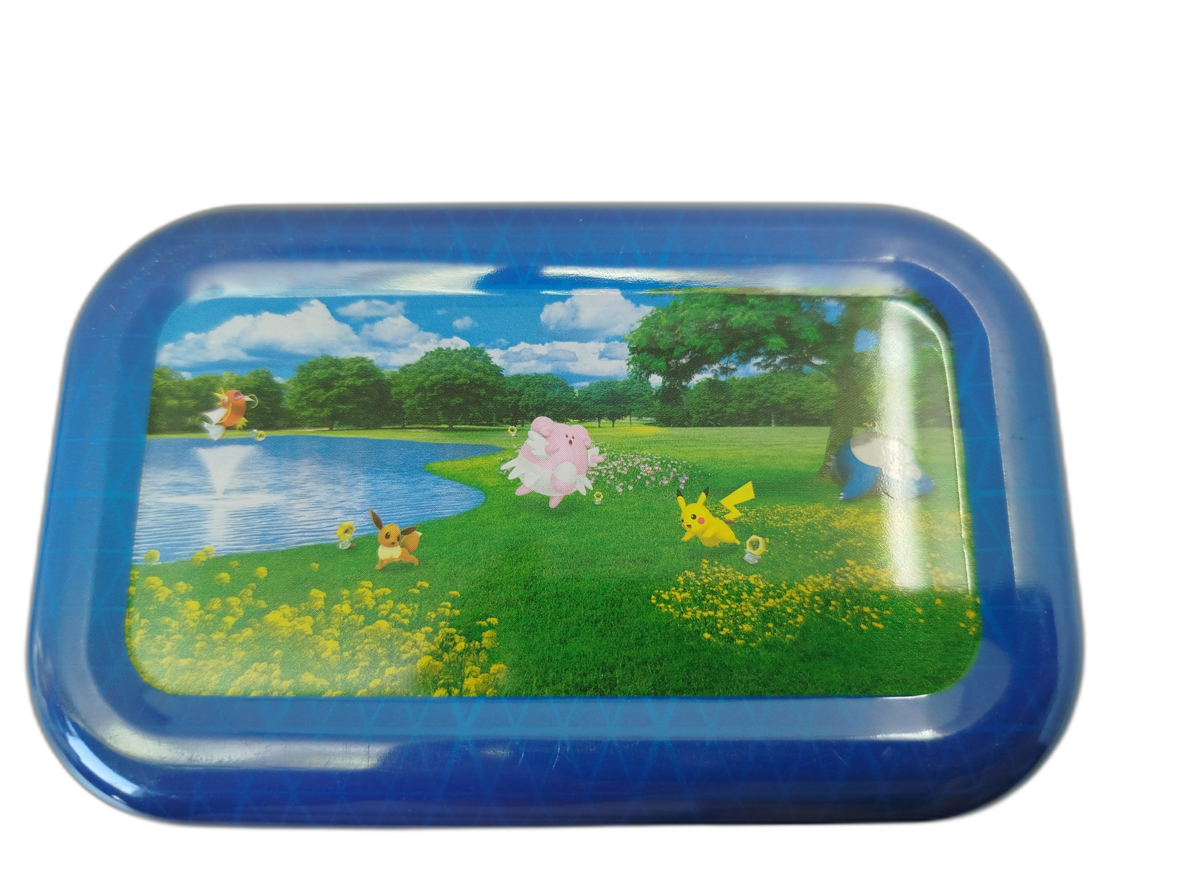  Pokemon - Mini Lata metálica de Eevee & Meltan perteneciente a la expansión especial Pokémon GO de Pokémon TCG