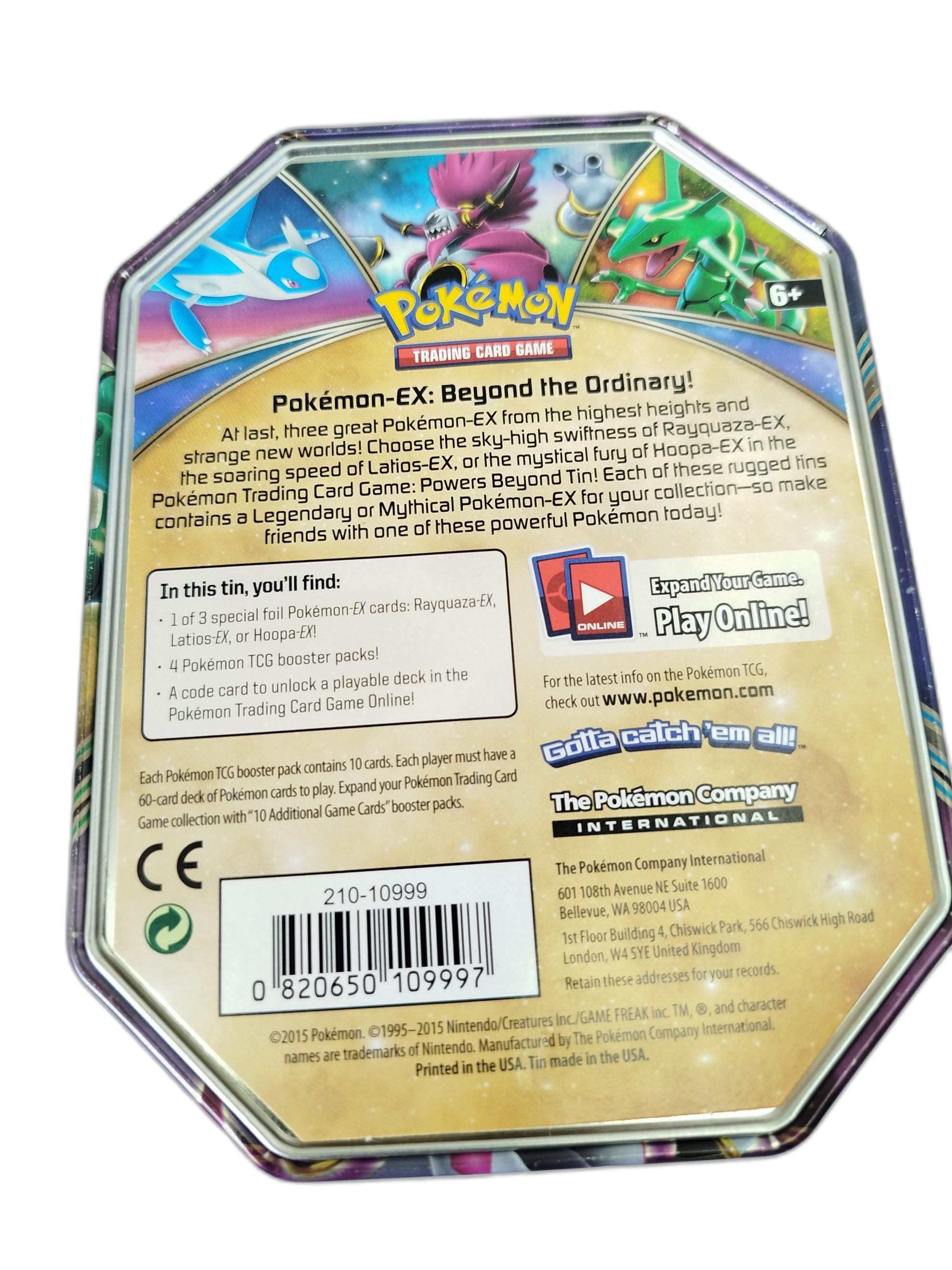  Pokemon - Lata metálica de Ferrocuello (Iron Thorns) y Ferropada (Iron Valiant) 