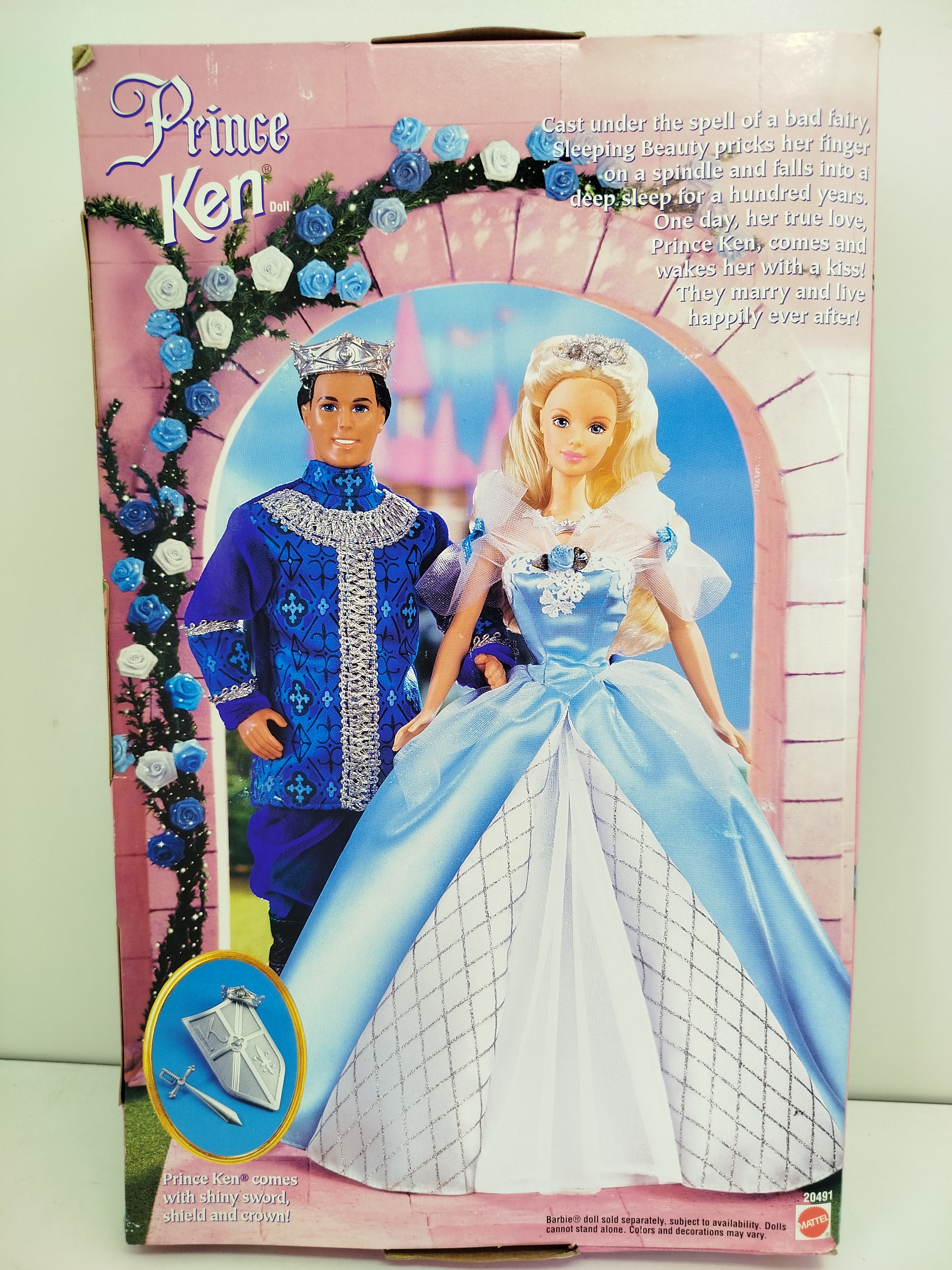 Barbie -  Corresponde al Prince Ken (Sleeping Beauty / La Bella Durmiente) lanzado en 1998 como complemento de la línea de cuentos de hadas de Mattel