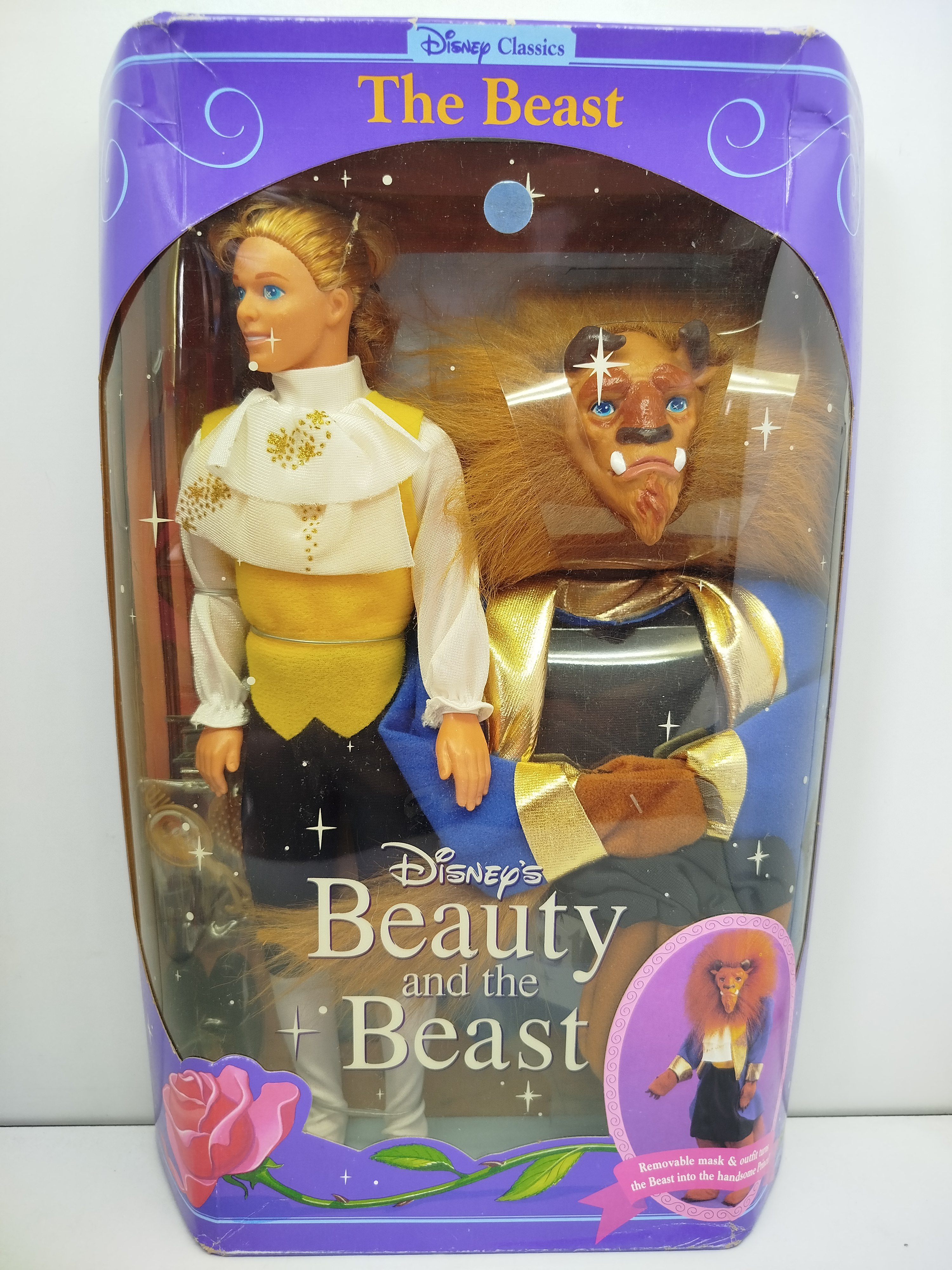  "The Beast" (La Bestia) de Disney Classics Mattel, lanzada  1991/1992 para el estreno de la película animada de La Bella y la Bestia.