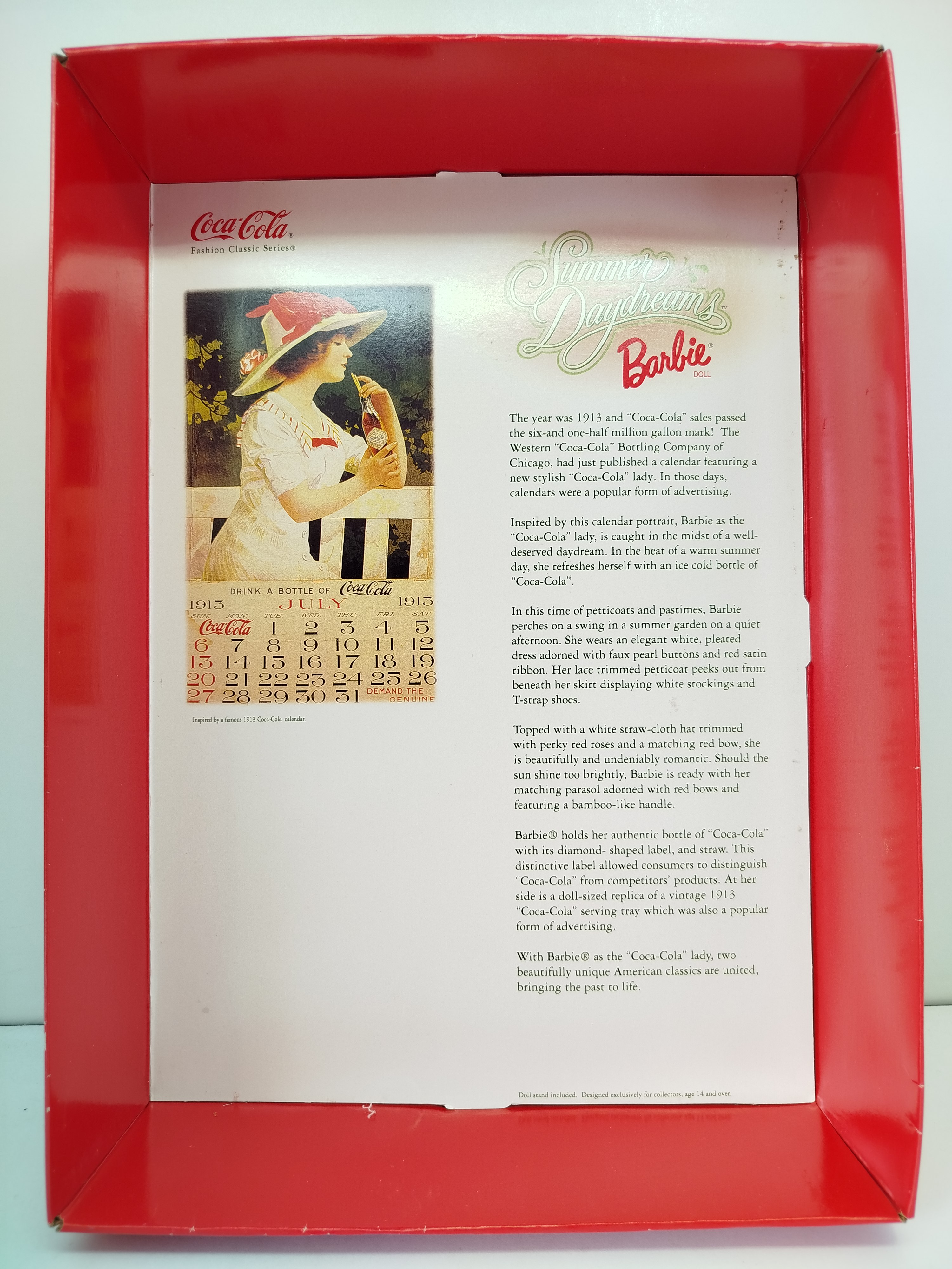 Coca-Cola Summer Daydreams Barbie, lanzada por Mattel en 1997 como la tercera edición de la misma línea Coca-Cola Fashion Classic Series.