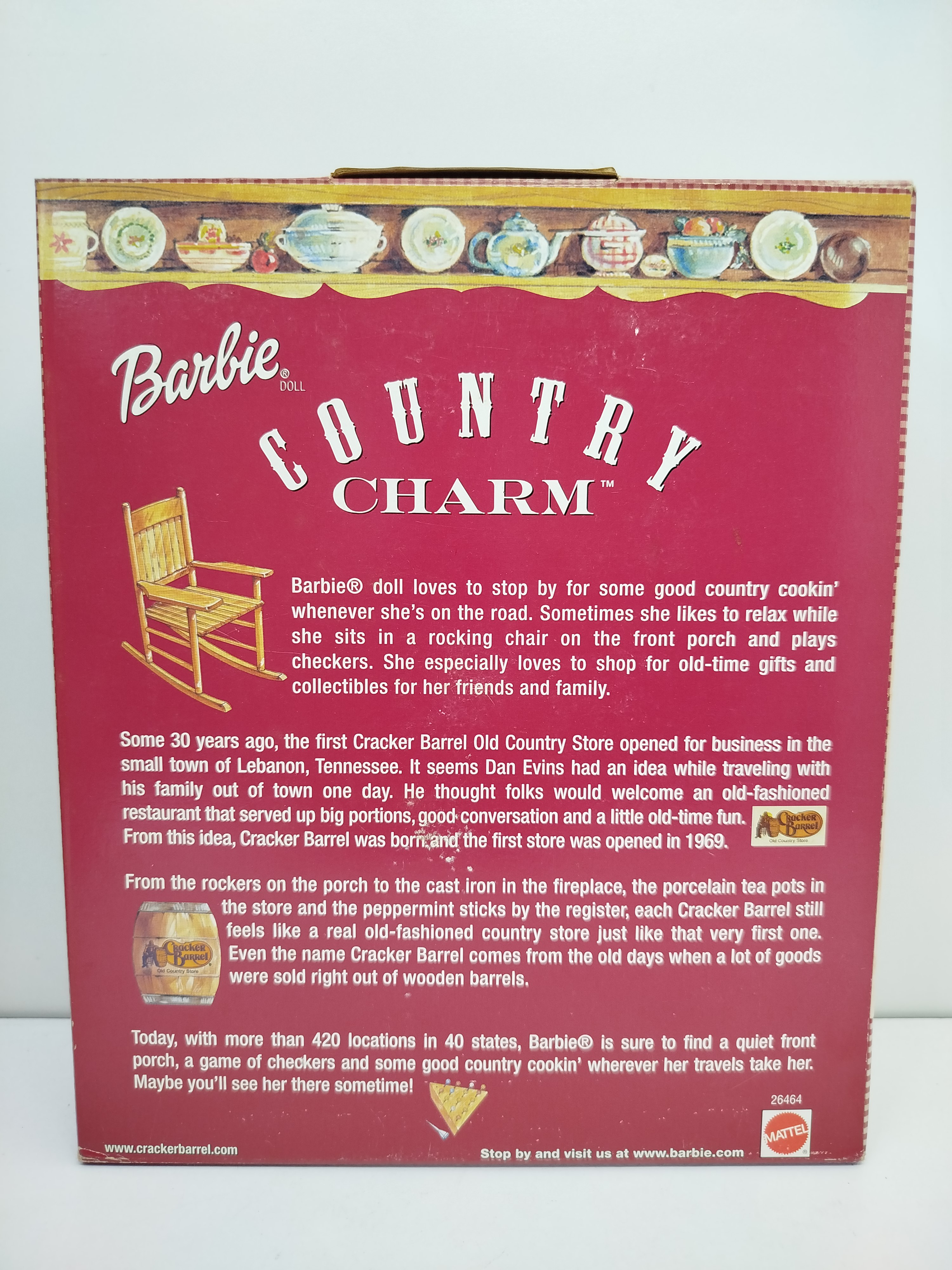 Barbie Country Charm Special Edition (Modelo 26464), lanzada por Mattel en el año 2000 en colaboración con la cadena estadounidense 