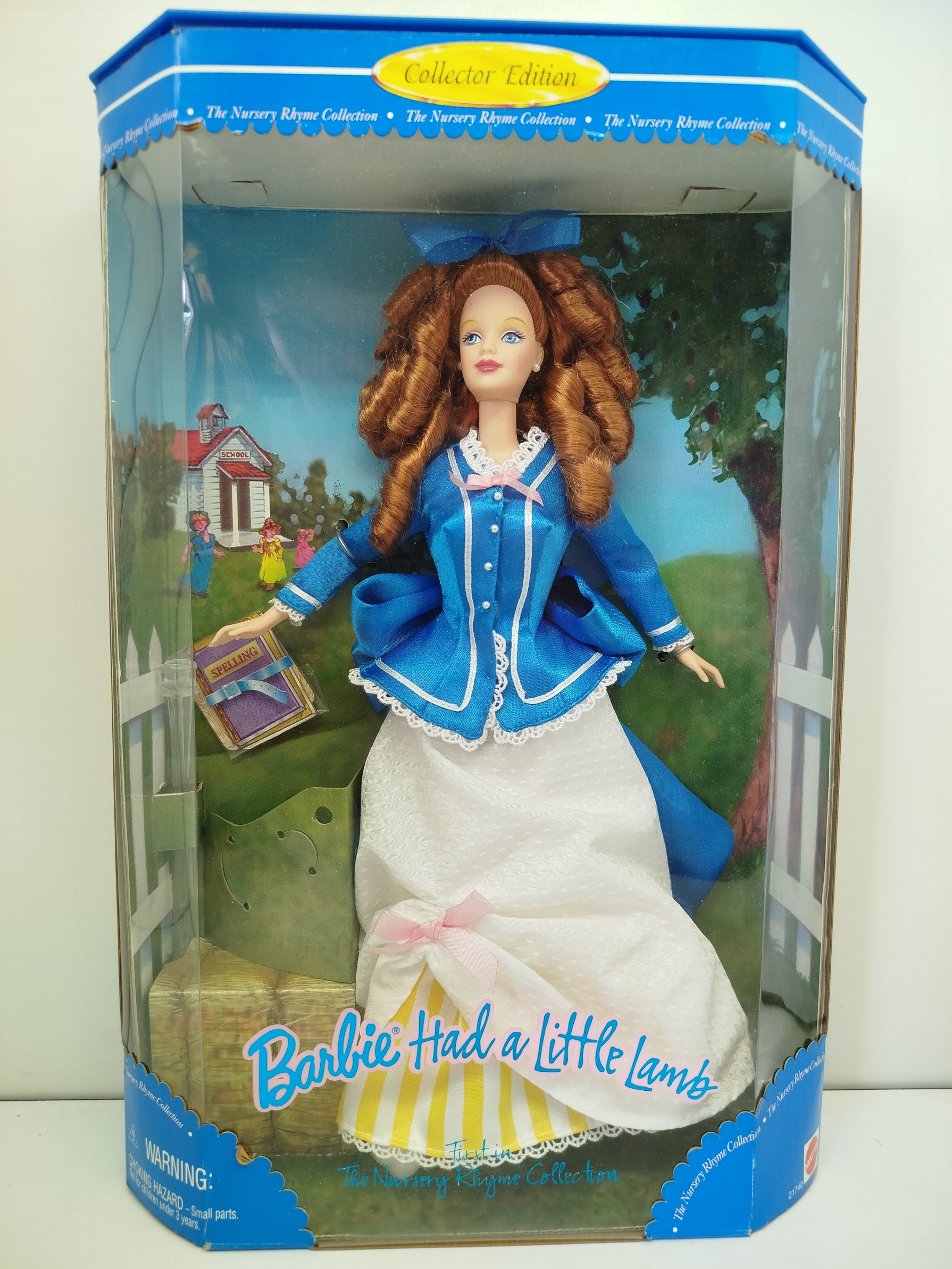 Barbie Had a Little Lamb - Collector Edition (Modelo 19363), Mattel 1998 primera entrega de la serie especial "The Nursery Rhyme Collection", inspirada en los cuentos y canciones infantiles clásicos.