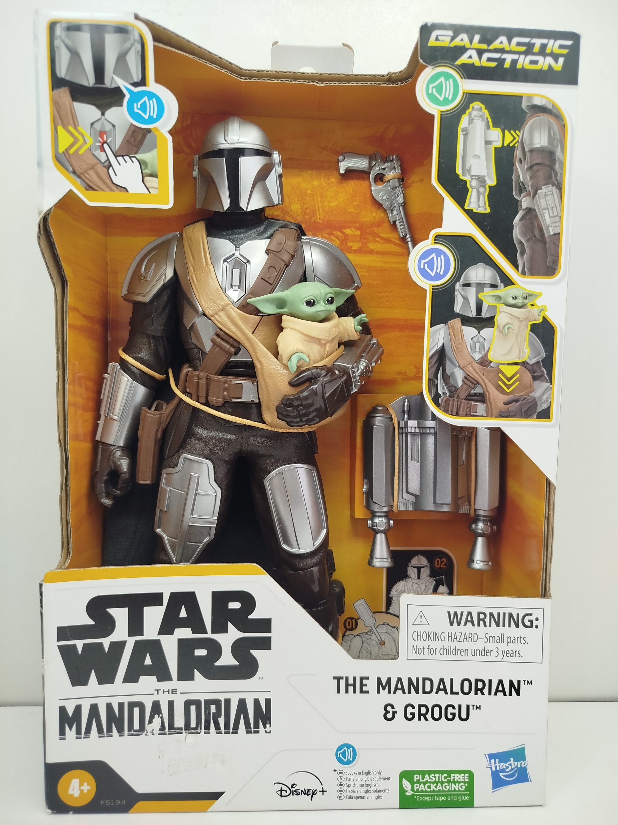 Star Wars Galactic Action The Mandalorian & Grogu de Hasbro (Ver Video)