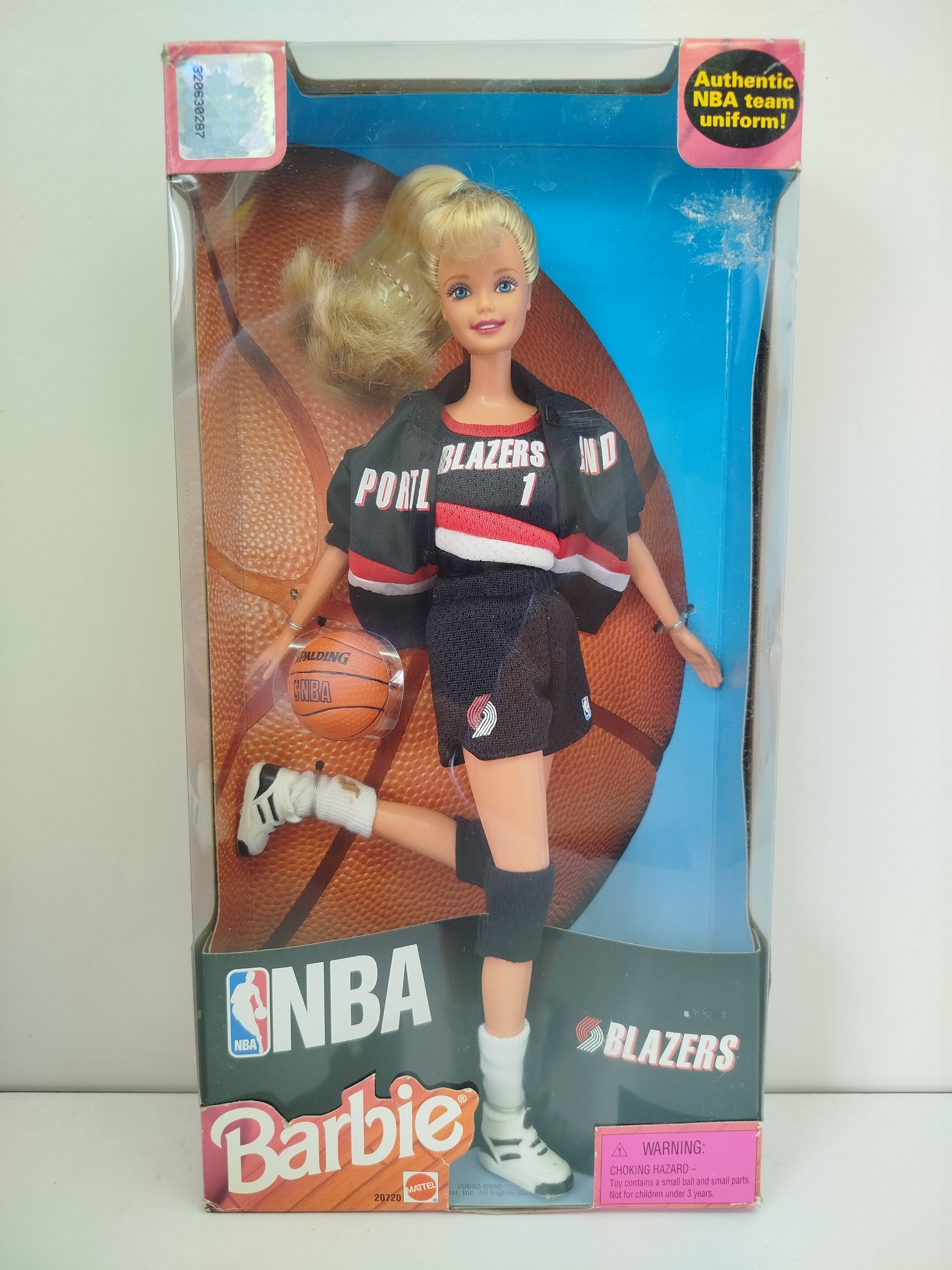  Portland Blazers NBA Barbie (Edición Especial de 1998) de Mattel.