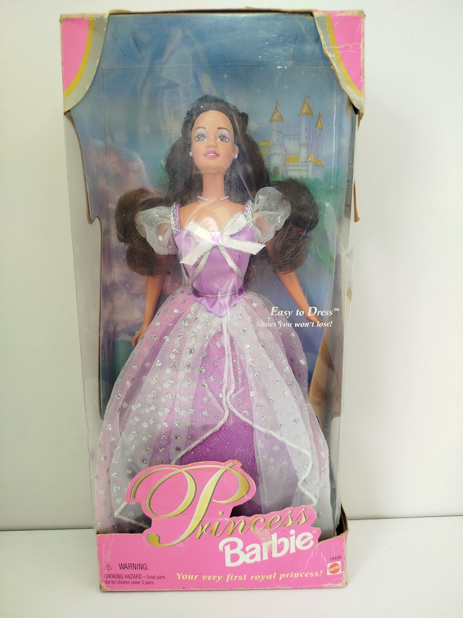 Princess Barbie Brunette (Edición Especial de 1997) de Mattel. Caja en regular estado