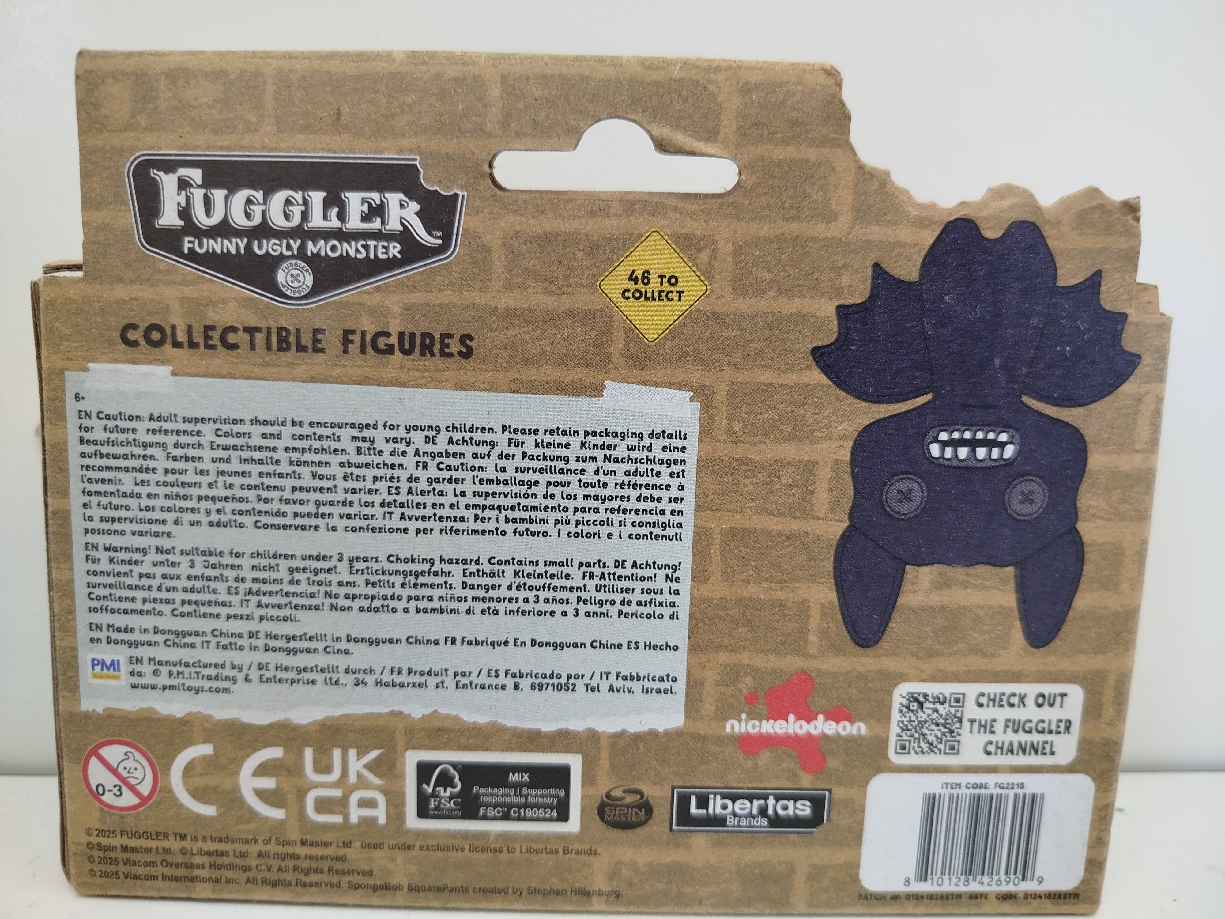 Paquete de 2 figuras de vinilo coleccionables Fuggler (Funny Ugly Monster), fabricado oficialmente por PMI Kids World