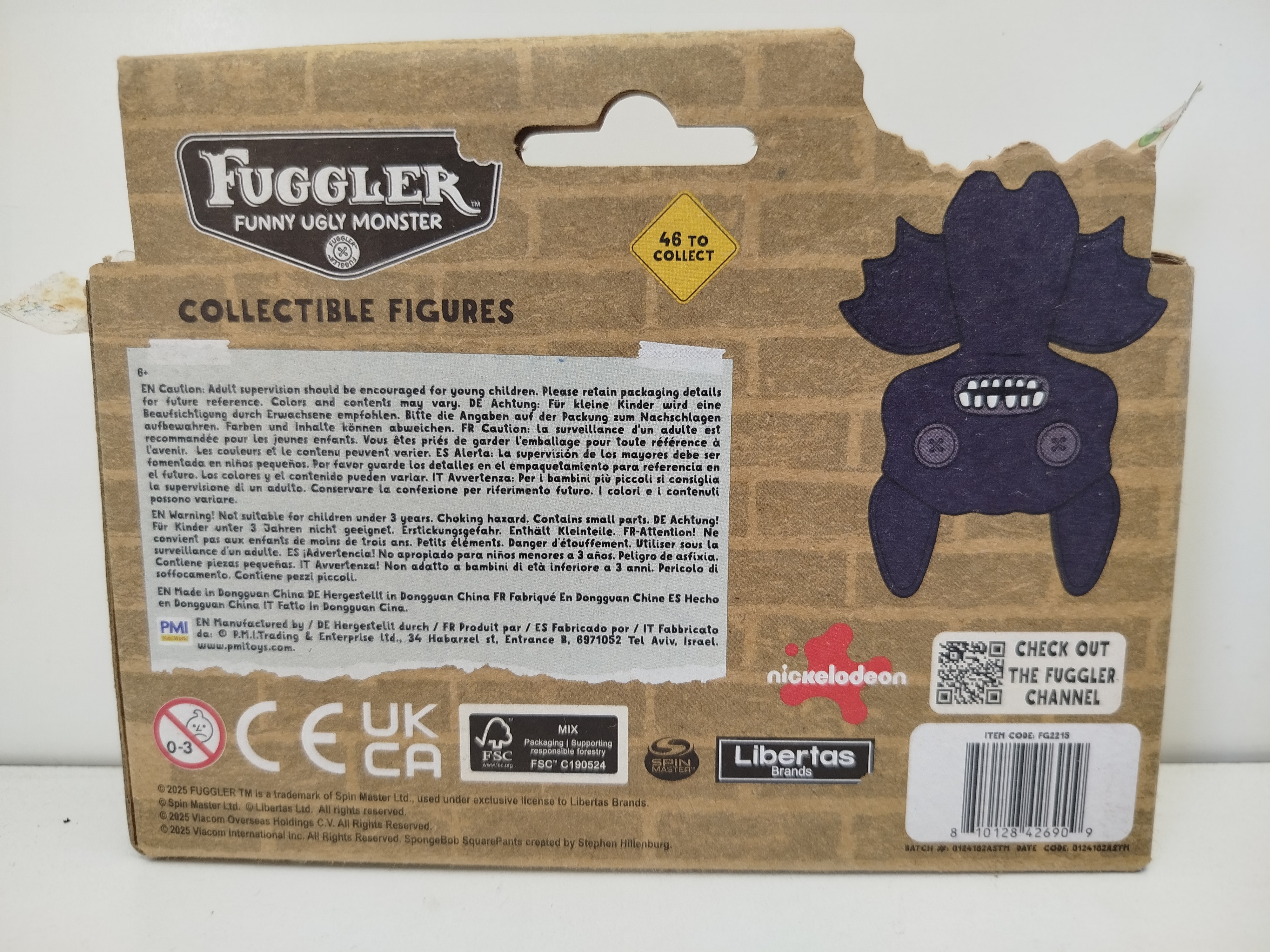 Paquete de 2 figuras de vinilo coleccionables Fuggler (Funny Ugly Monster), fabricado oficialmente por PMI Kids World