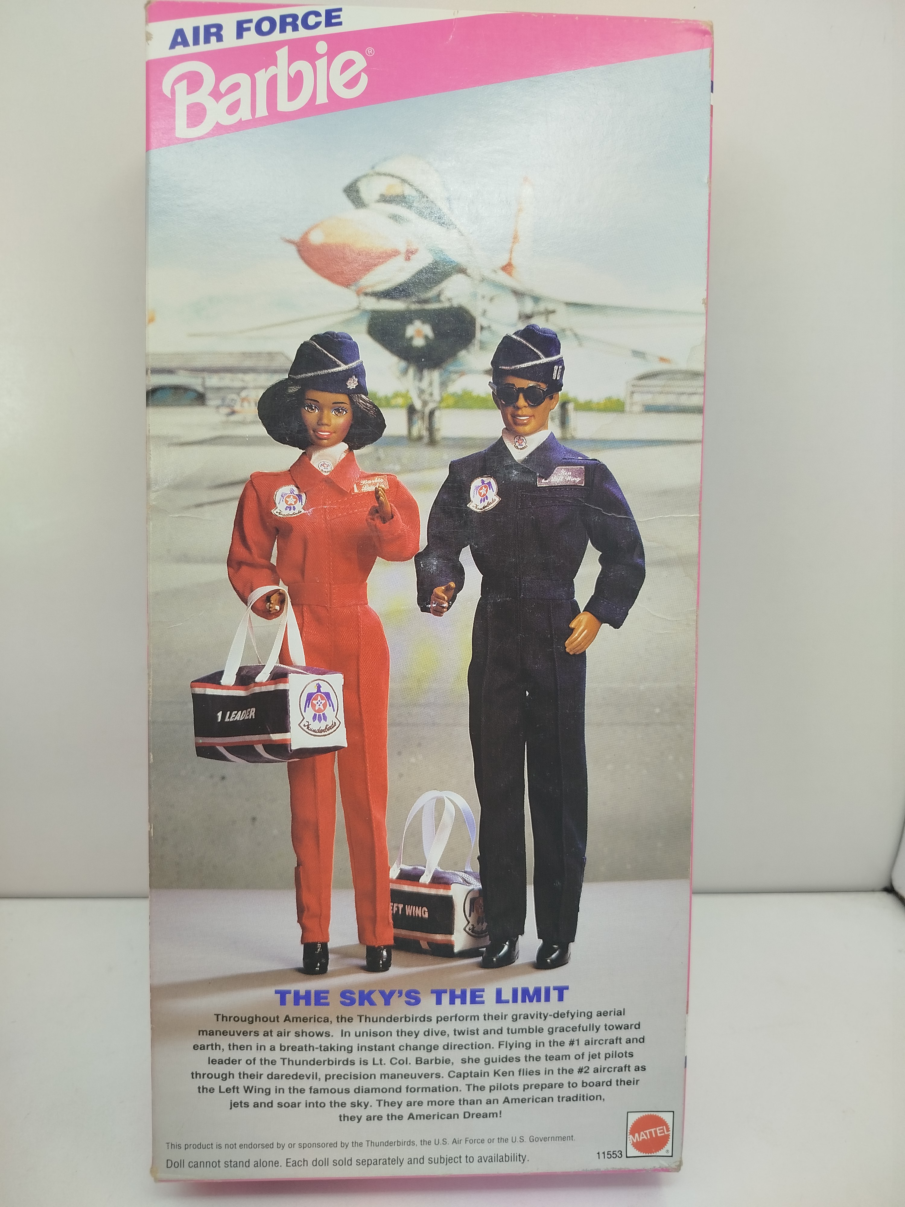 Muñeca Barbie Air Force Thunderbirds Edición Especial (versión afroamericana) de 1993