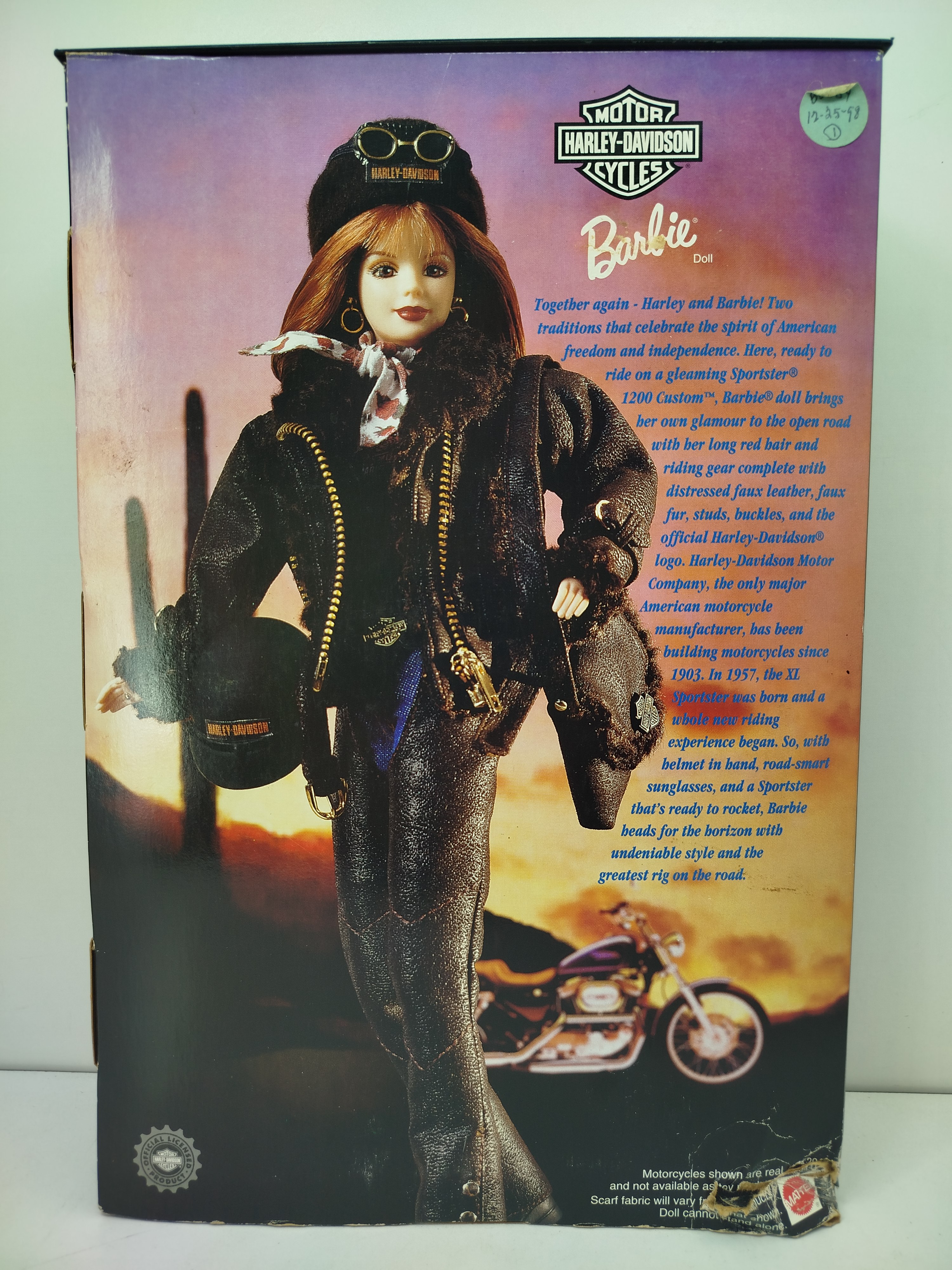 Barbie Harley-Davidson #2 (Segunda en la Serie) de Edición para Coleccionistas, lanzada por Mattel en 1998