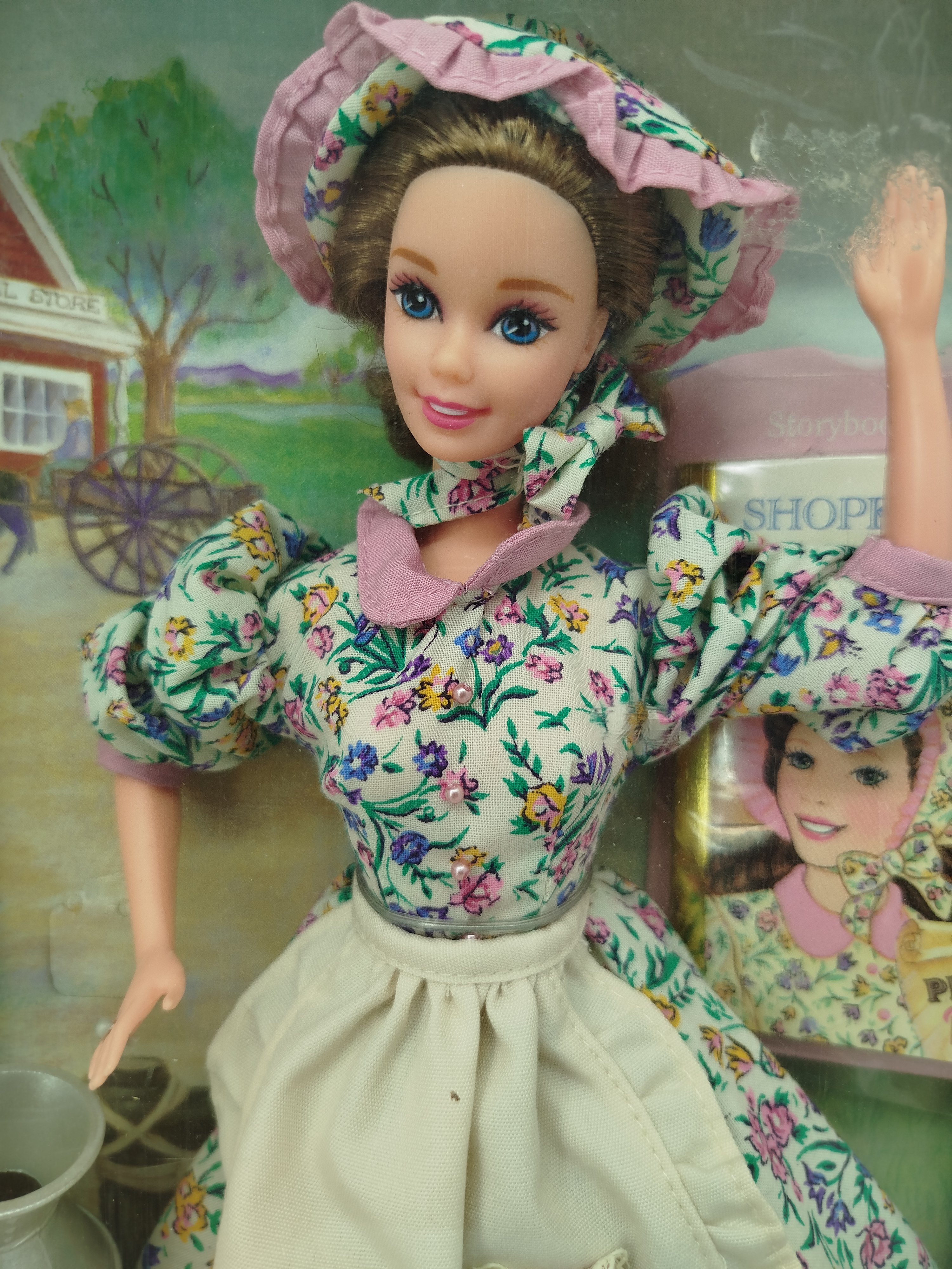 Pioneer Barbie / Pioneer Shopkeeper (Segunda Edición) de la colección American Stories Collection, lanzada por Mattel en 1995