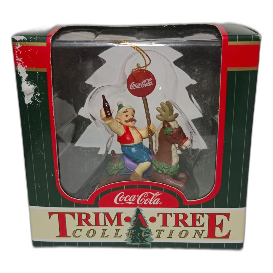 Adorno navideño coca cola de elfo de 1998 TRIM A TREE COLLECTION 