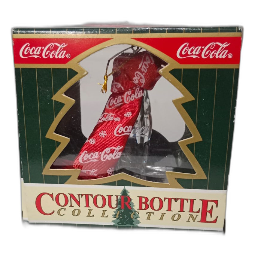 Adorno navideño coca cola de botella 1998 CONTOUR BOTTLE COLLECTION