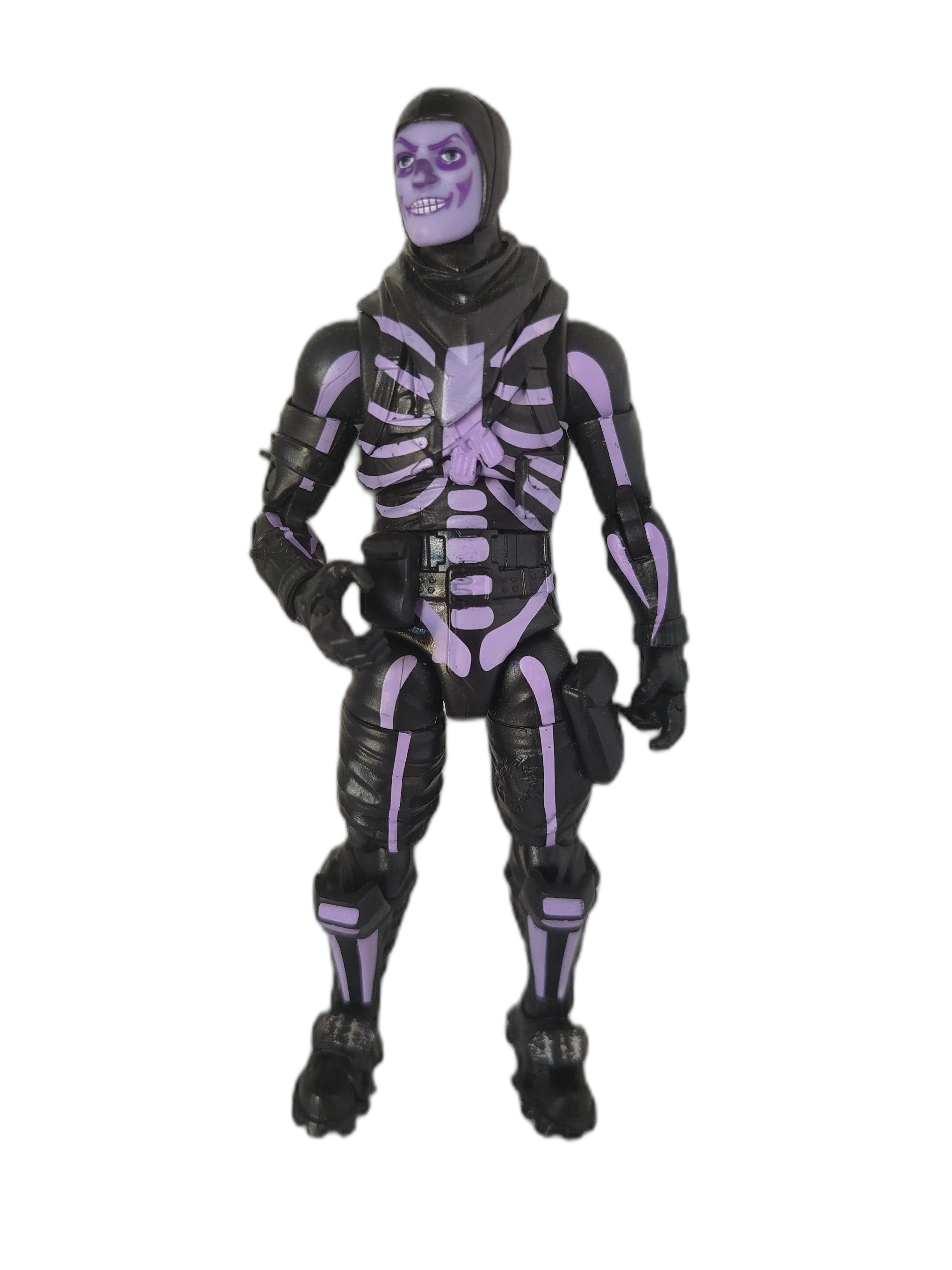 Skull Trooper (Soldado Calavera), pero en su variante más exclusiva y cotizada: la versión Purple Glow (Resplandor Morado)