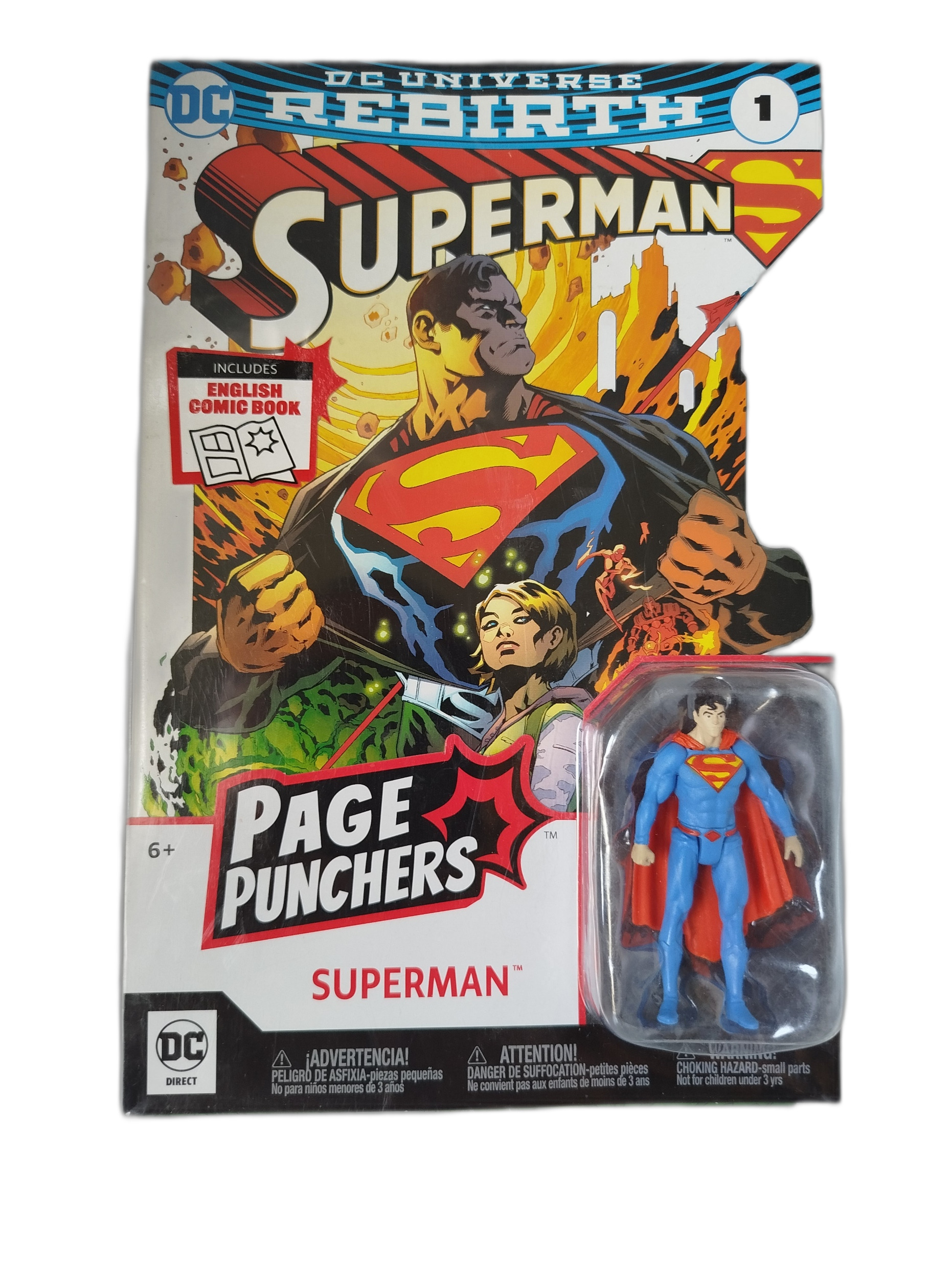 SUPERMAN - Figura de 8cm mas revista.