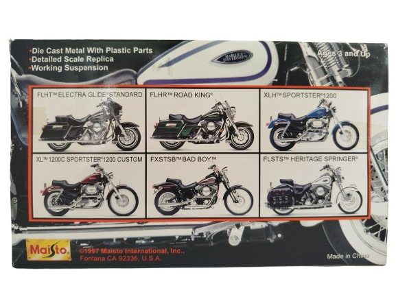 Motocicleta Harley Davidson marca maisto.