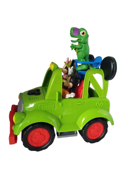 CARRO SAFARI DISNEY CON 3 FIGURAS - CON SONIDO