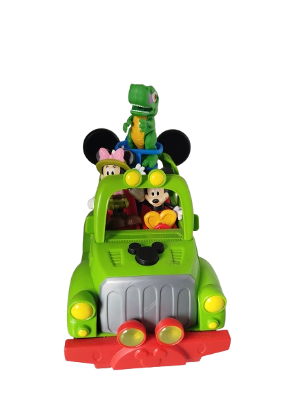 CARRO SAFARI DISNEY CON 3 FIGURAS - CON SONIDO