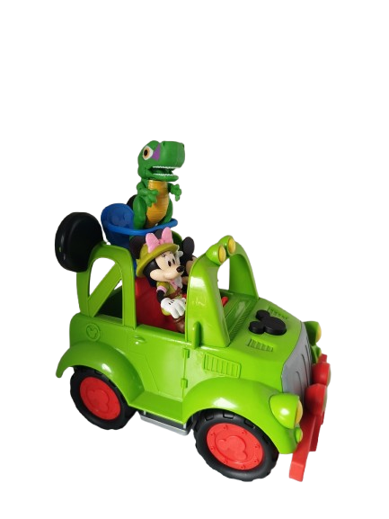 CARRO SAFARI DISNEY CON 3 FIGURAS - CON SONIDO