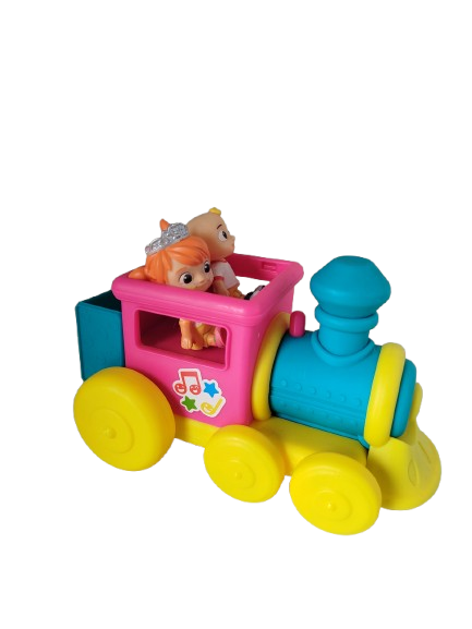 COCO MELON - TREN MUSICAL, CON SONIDOS Y DOS FIGURAS