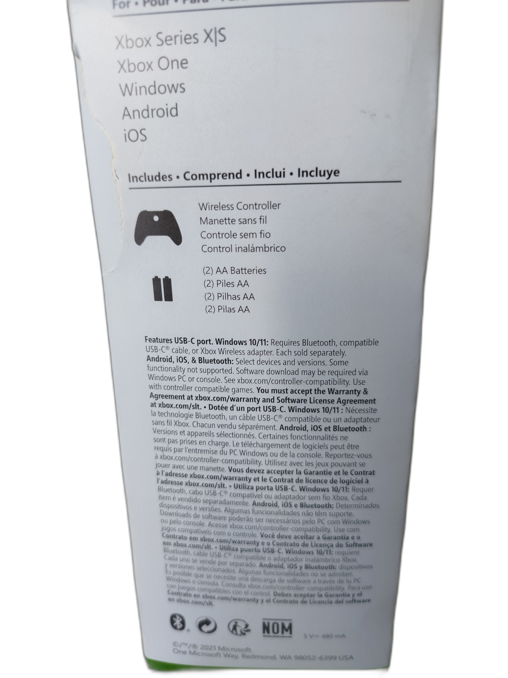 Microsoft  Xbox - Wireless Controller. Modelo Electric volt. Funciona con Xbox Series XIS, Xbox One, Windows PC, Android e IOS