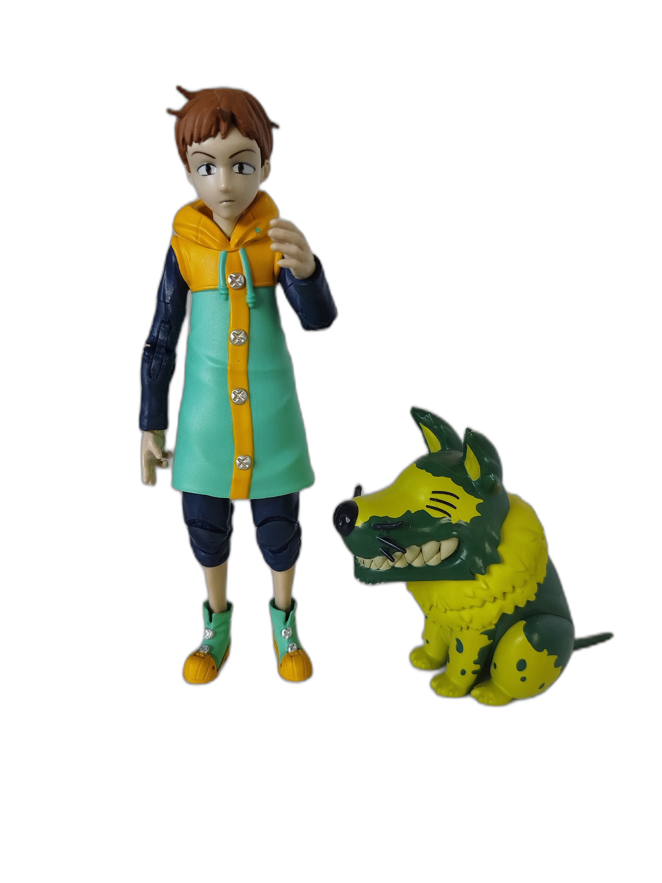 King (Fairy King Harlequin) y Oslo (el perro verde)