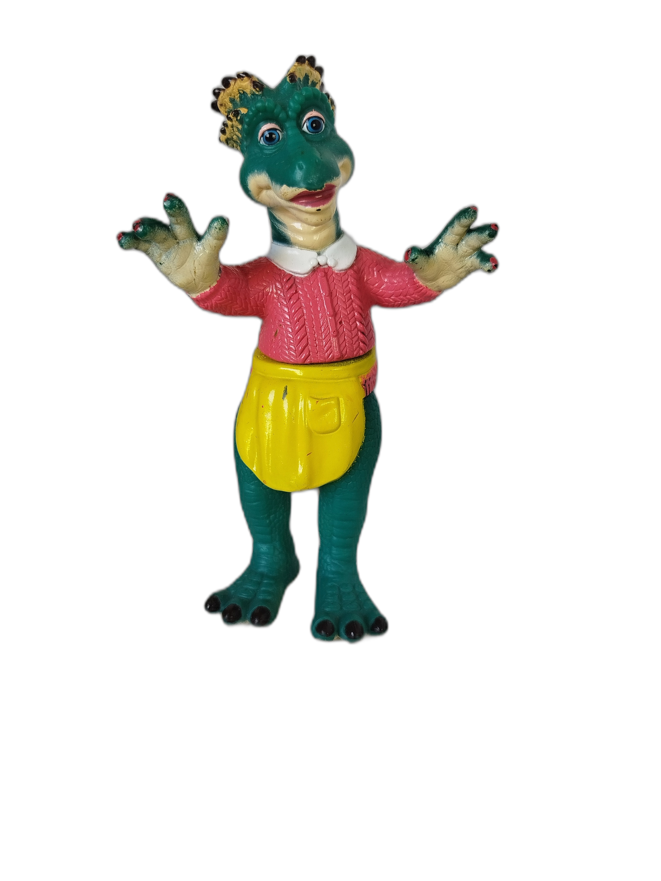 Dinosaurios - Familia Sinclair - De la serie  de television Dinosaurs de los años 90 - Earl, Fran, Robbie, Charlene, La abuela  y dos versiones del bebe Sinclair
