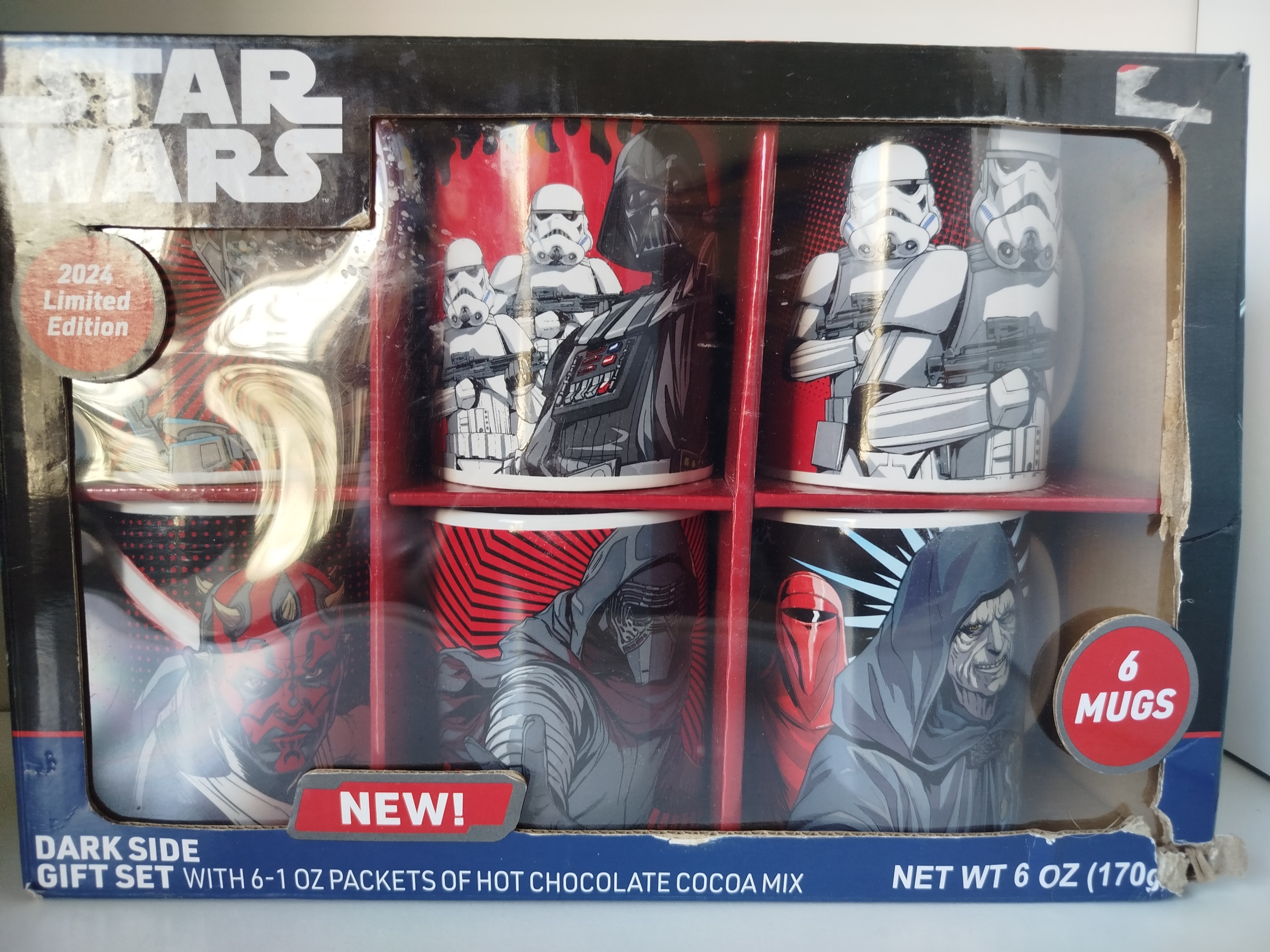 STAR WARS  -  6 Mugs en su caja original. 