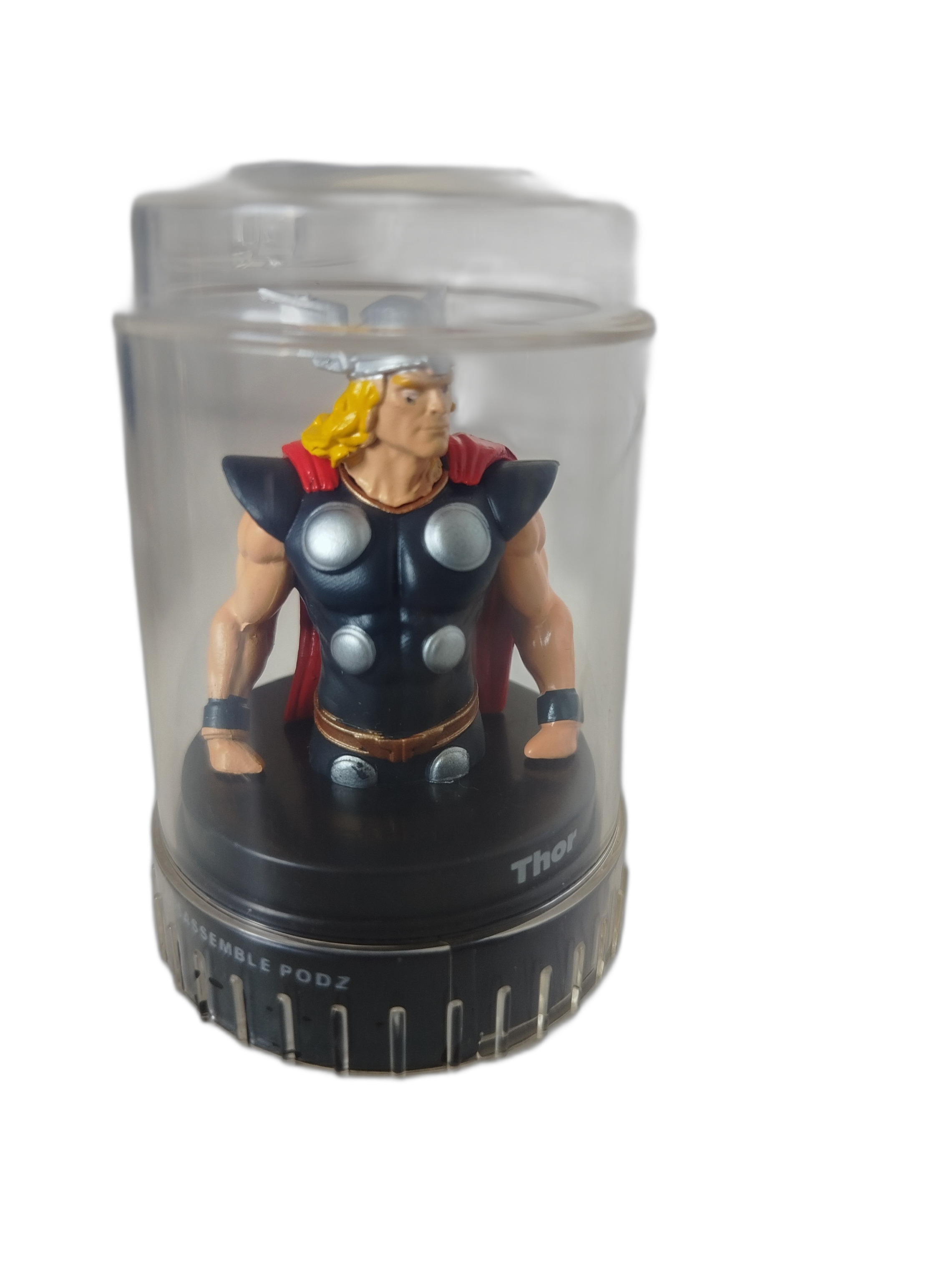 4 PODZ - Superheroes - Cápsulas  transparentes con base negra