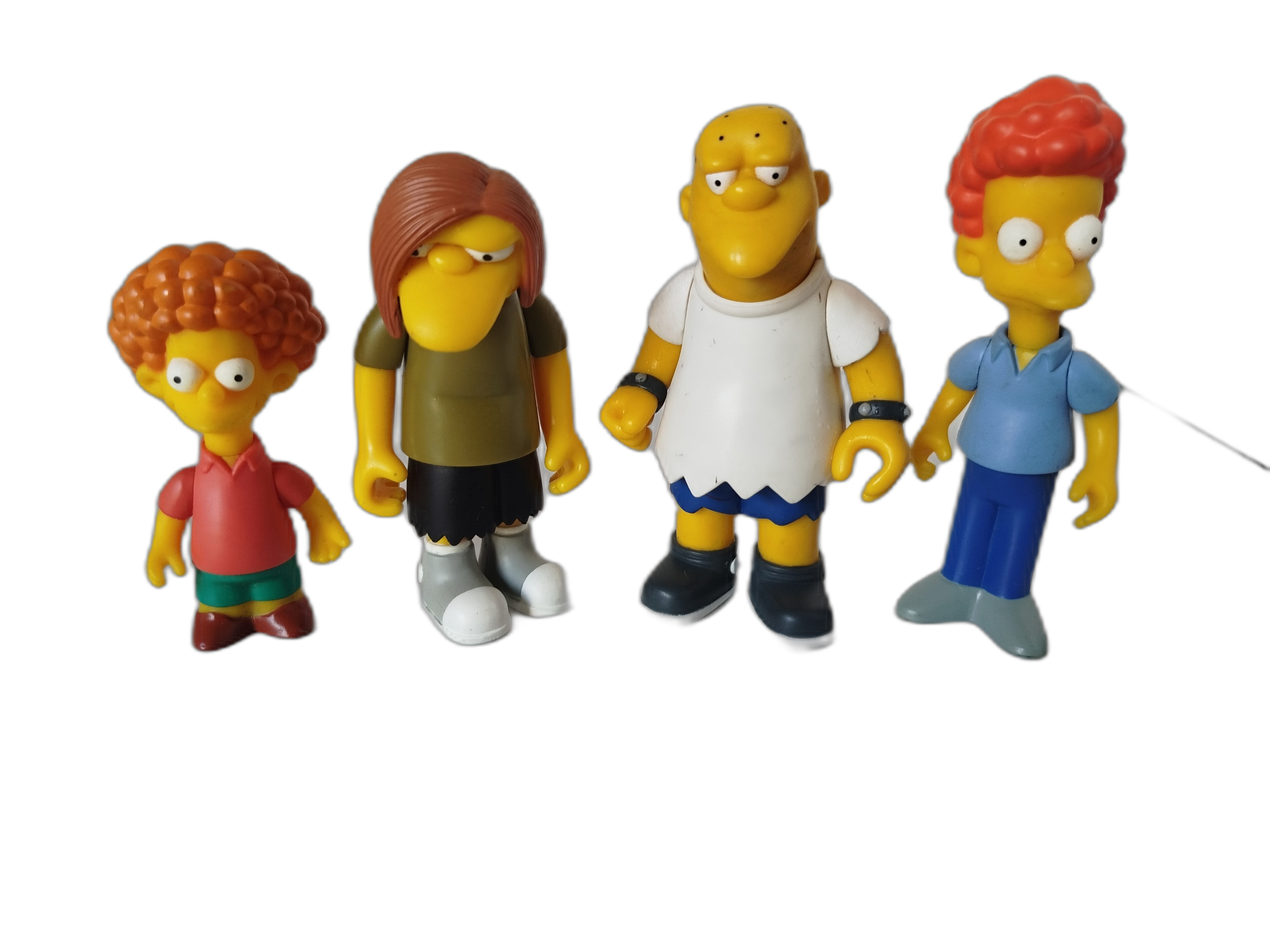 Los simpsons (4 Figuras) - Rod, Todd Flanders, Barney Gumble y Milhouse  Van Houten