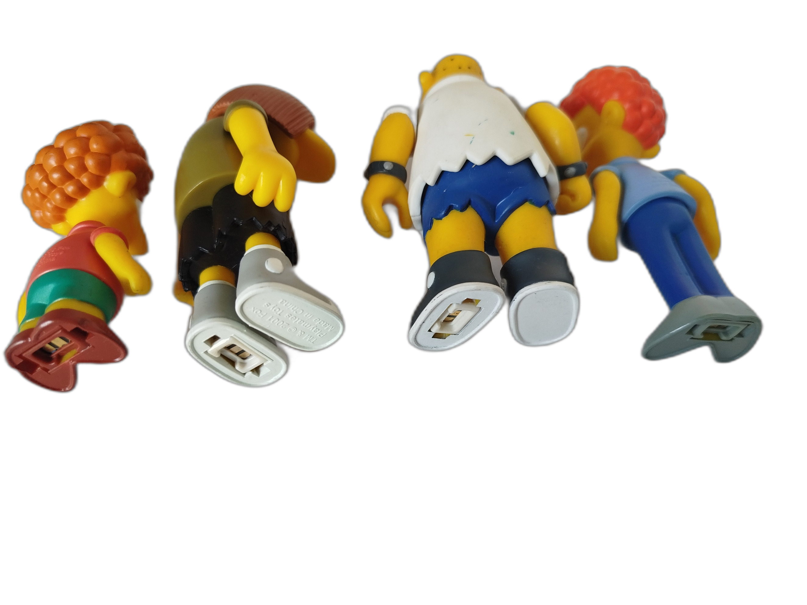 Los simpsons (4 Figuras) - Rod, Todd Flanders, Barney Gumble y Milhouse  Van Houten
