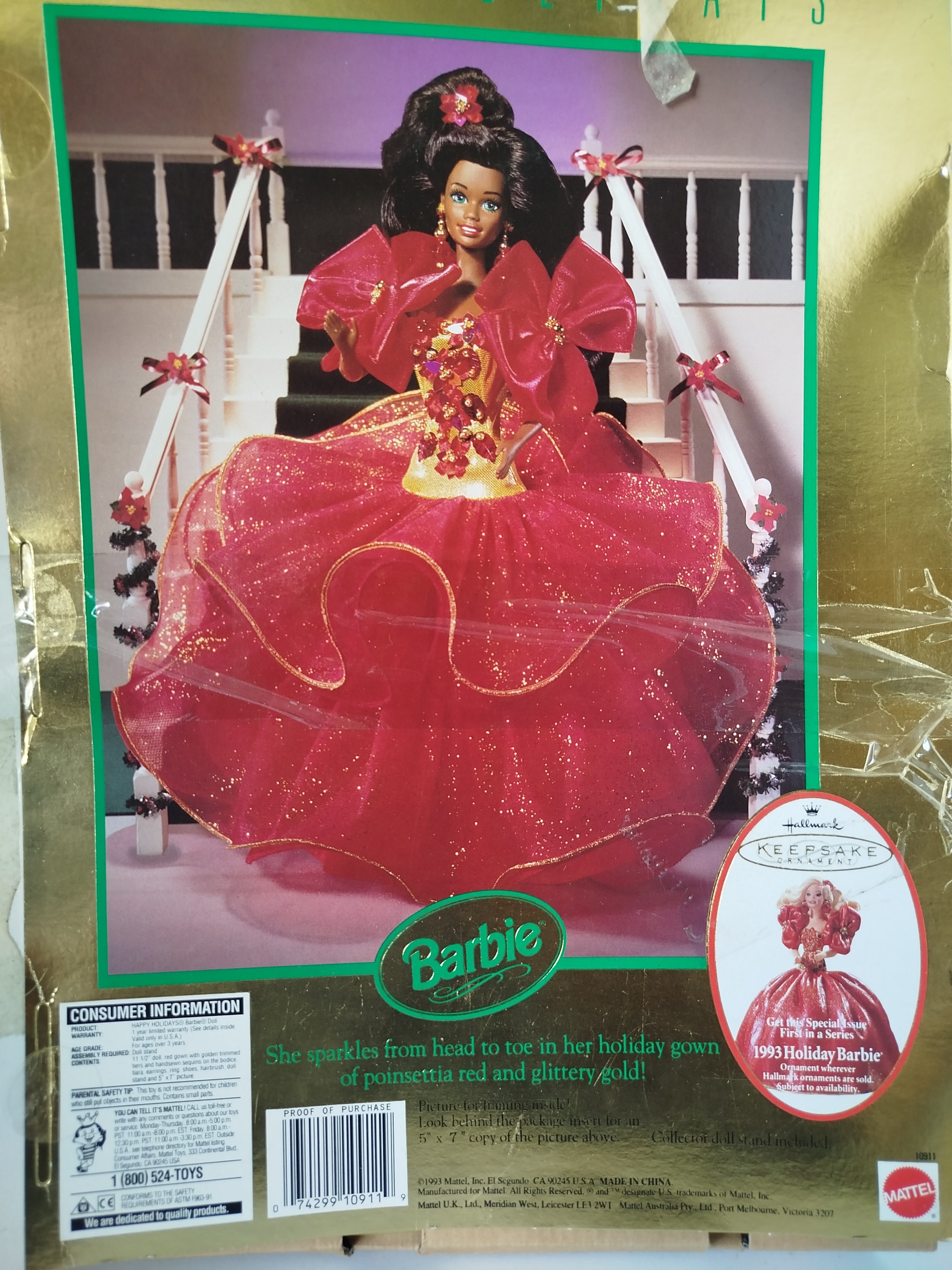 Barbie - Edicion Especial de Navidad 1993 - CAJA EN REGULAR ESTADO