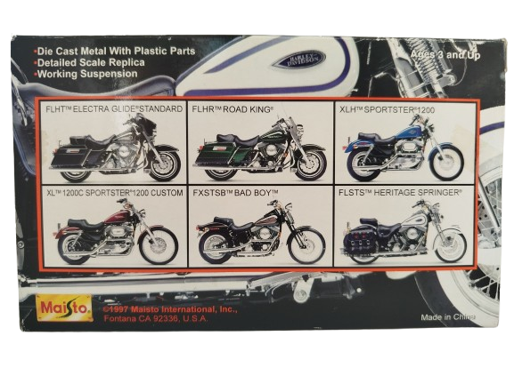 Motocicleta Harley Davidson marca maisto.