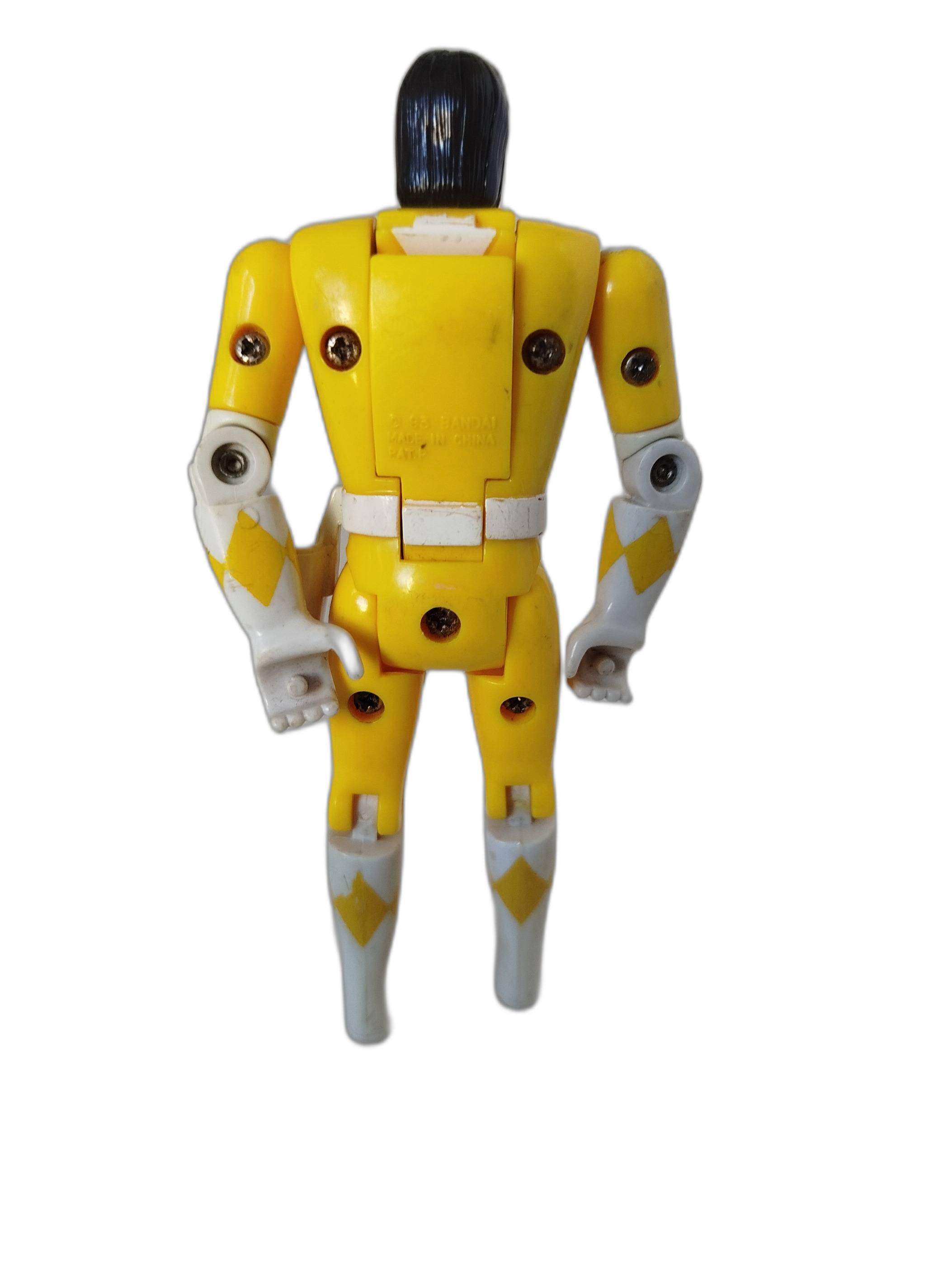 POWER RANGERS - Mighty Morphin - Yellow Ranger  - 1993 - Flip Head - Cambiacabezas