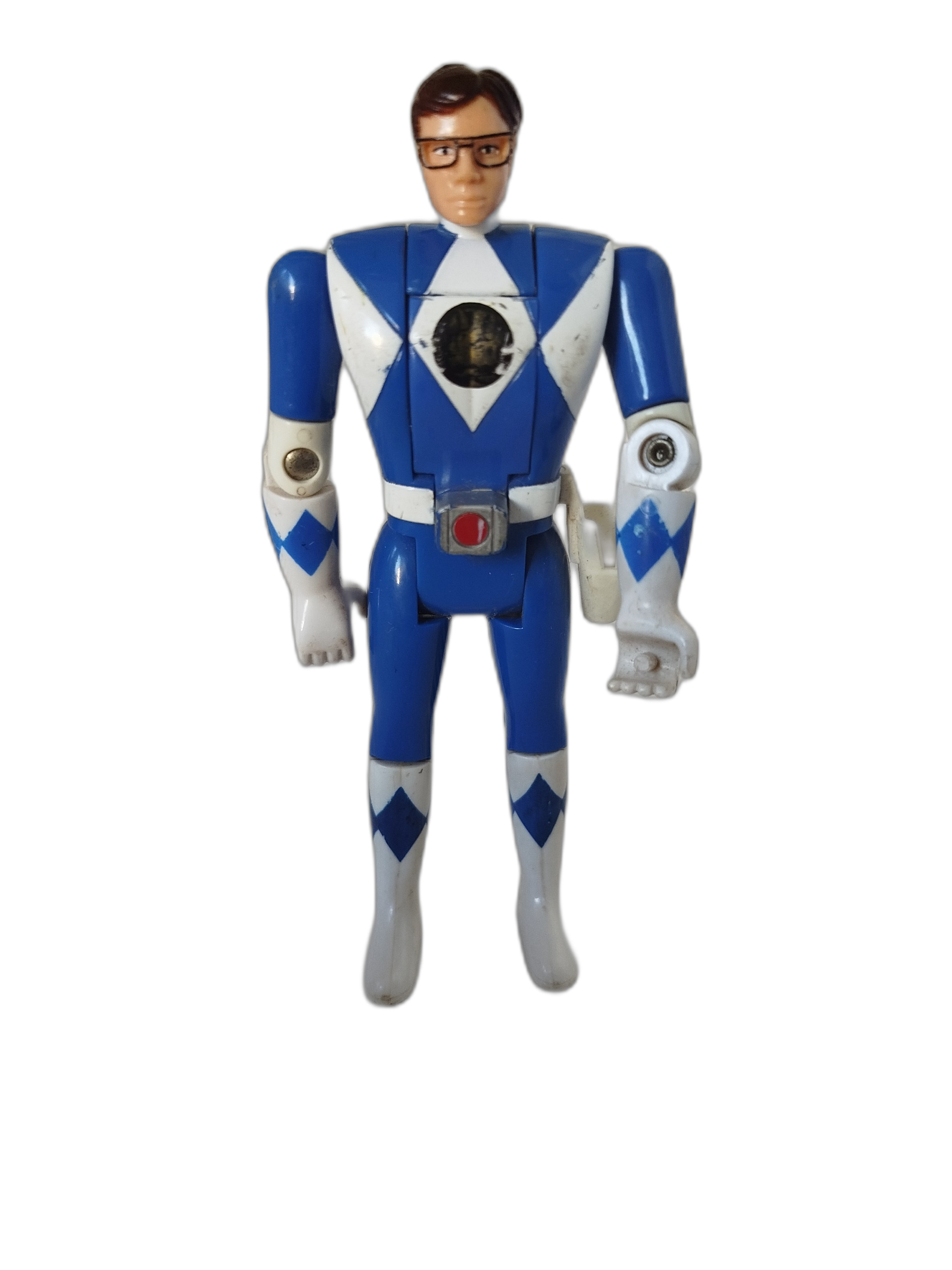 POWER RANGERS - Nilly Craston - Blue Ranger  - 1993 - Flip Head - Cambiacabezas