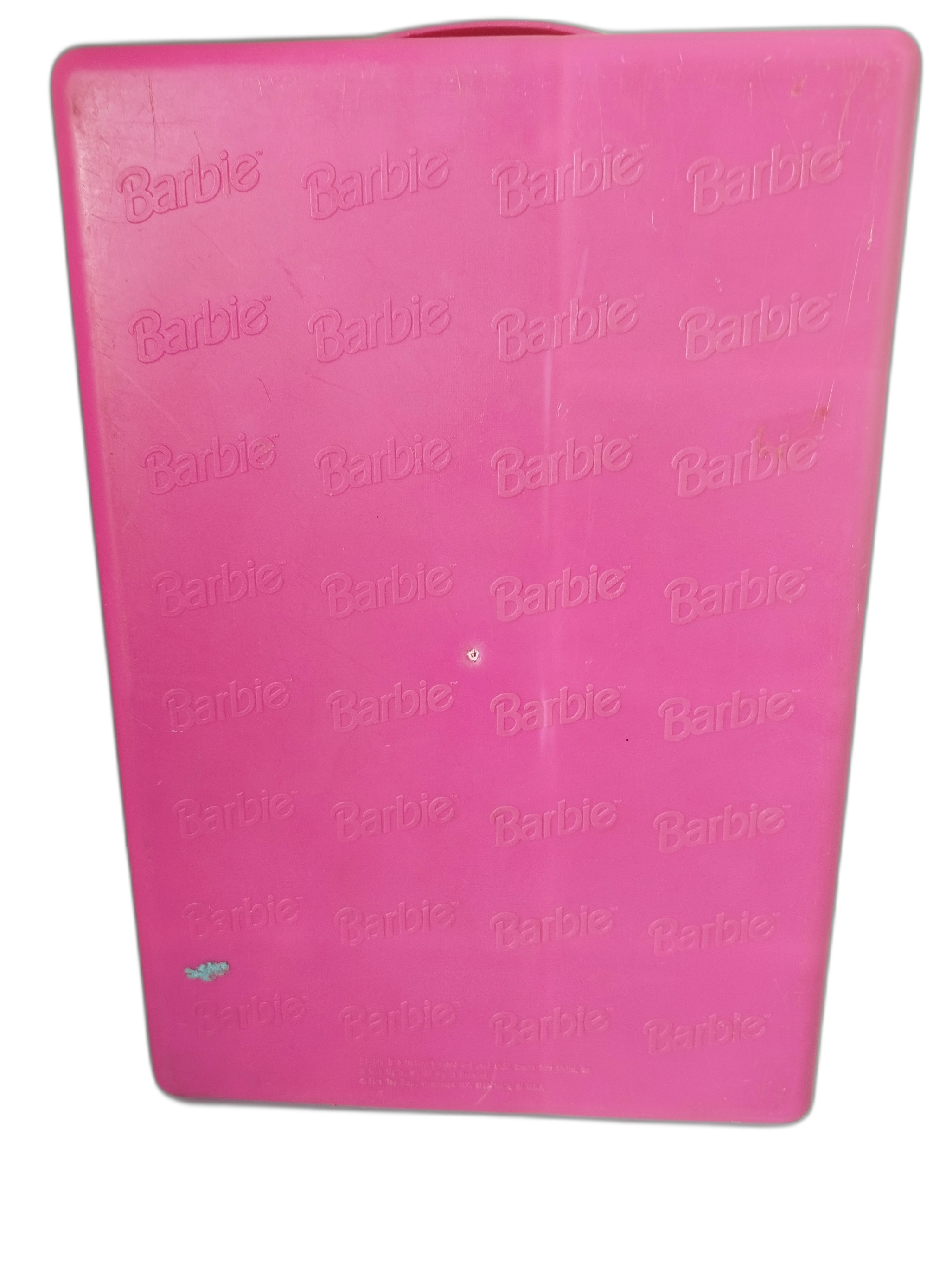 Baúl de transporte de muñecas Barbie. color rosa