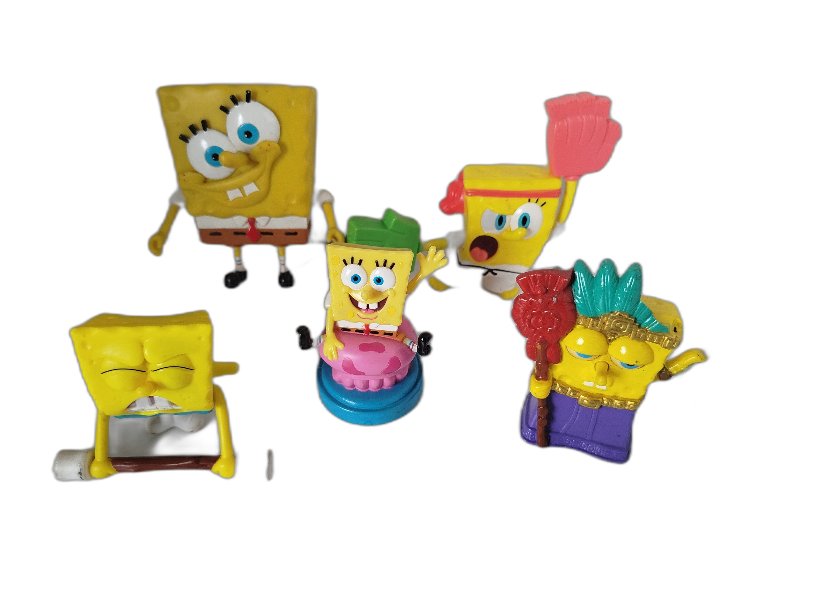 Lote de  5 Figuras de Bob Esponja